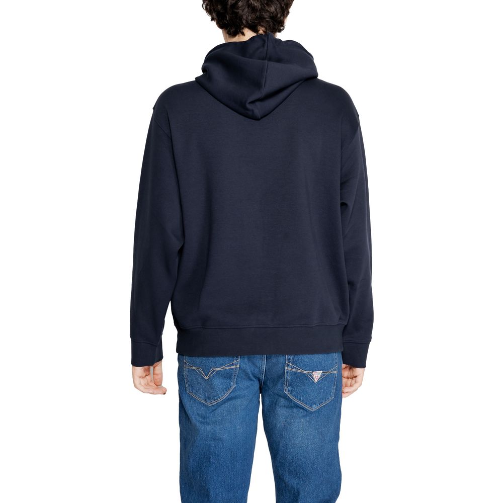 Armani Exchange Blue Cotton Hoodie | Regal Royce