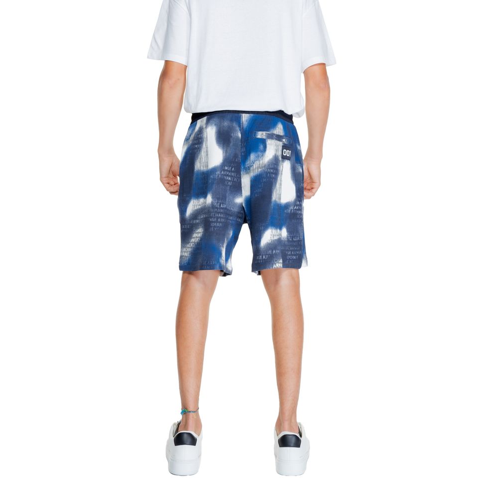 Armani Exchange Blue Cotton Bermuda Shorts | Regal Royce