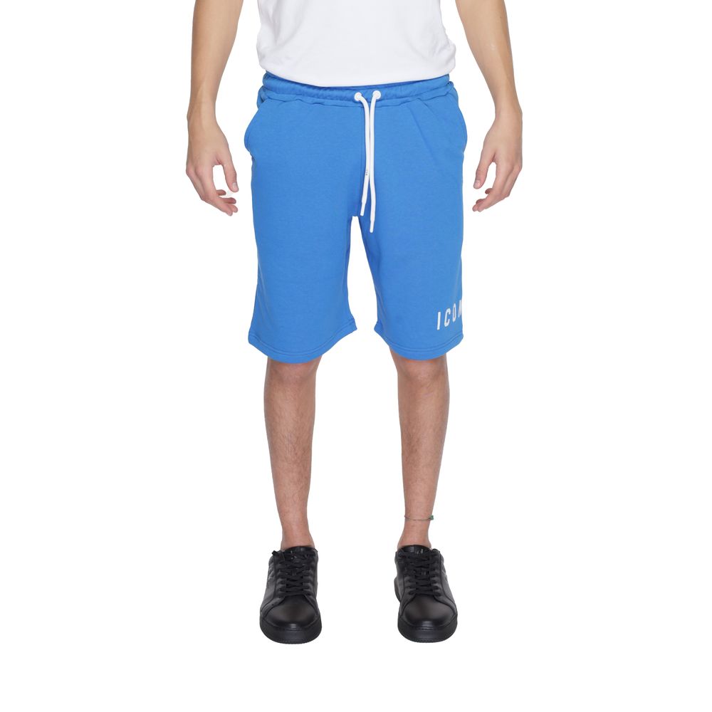 Icon Blue Cotton Bermuda Shorts | Regal Royce