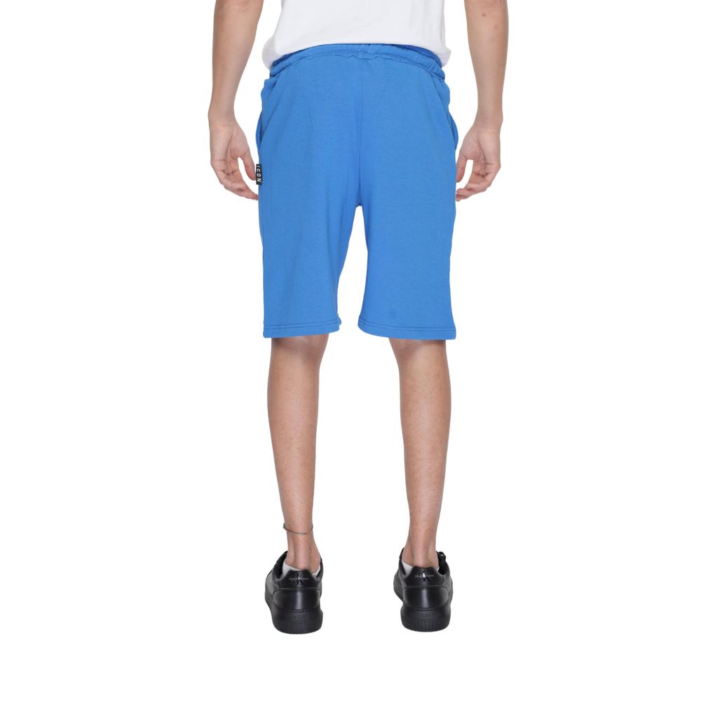 Icon Blue Cotton Bermuda Shorts | Regal Royce