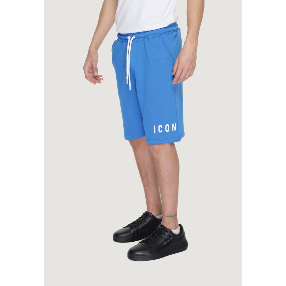 Icon Blue Cotton Bermuda Shorts | Regal Royce