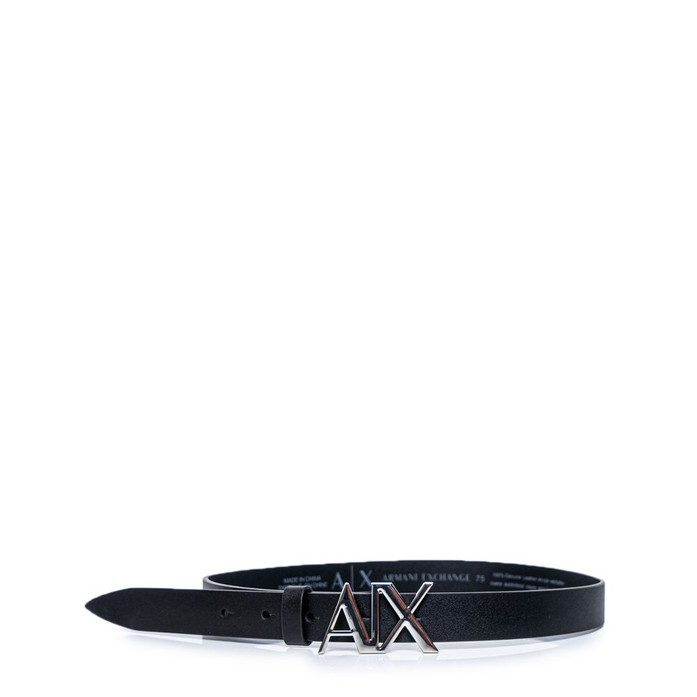 Armani Exchange Black Leather Belt | Regal Royce