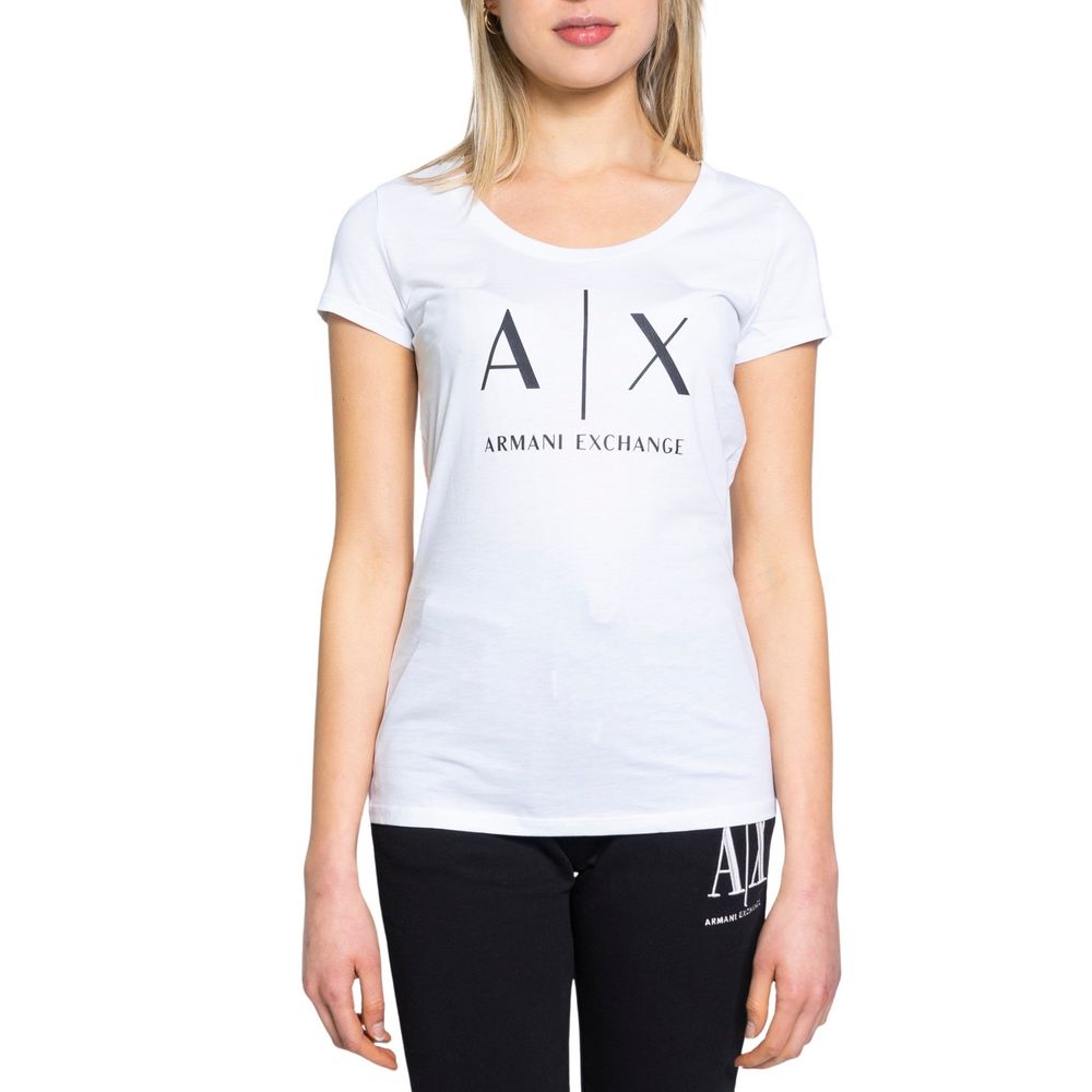 Armani Exchange White Cotton T-Shirt | Regal Royce