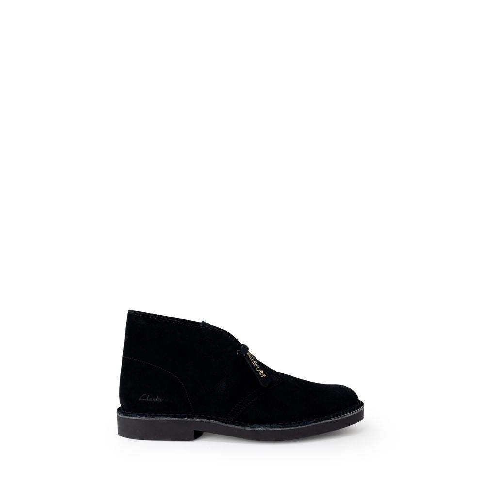 Clarks Black Leather Lace-Up Boots | Regal Royce