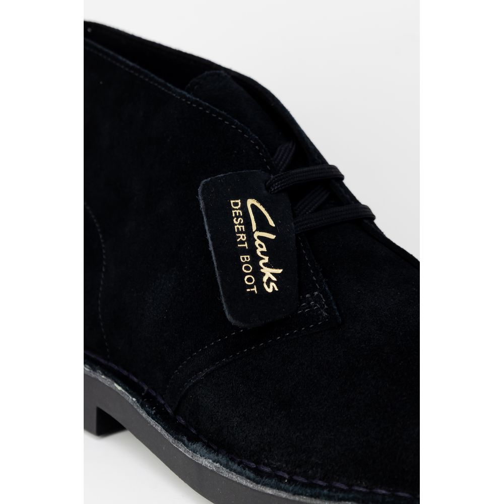 Clarks Black Leather Lace-Up Boots | Regal Royce