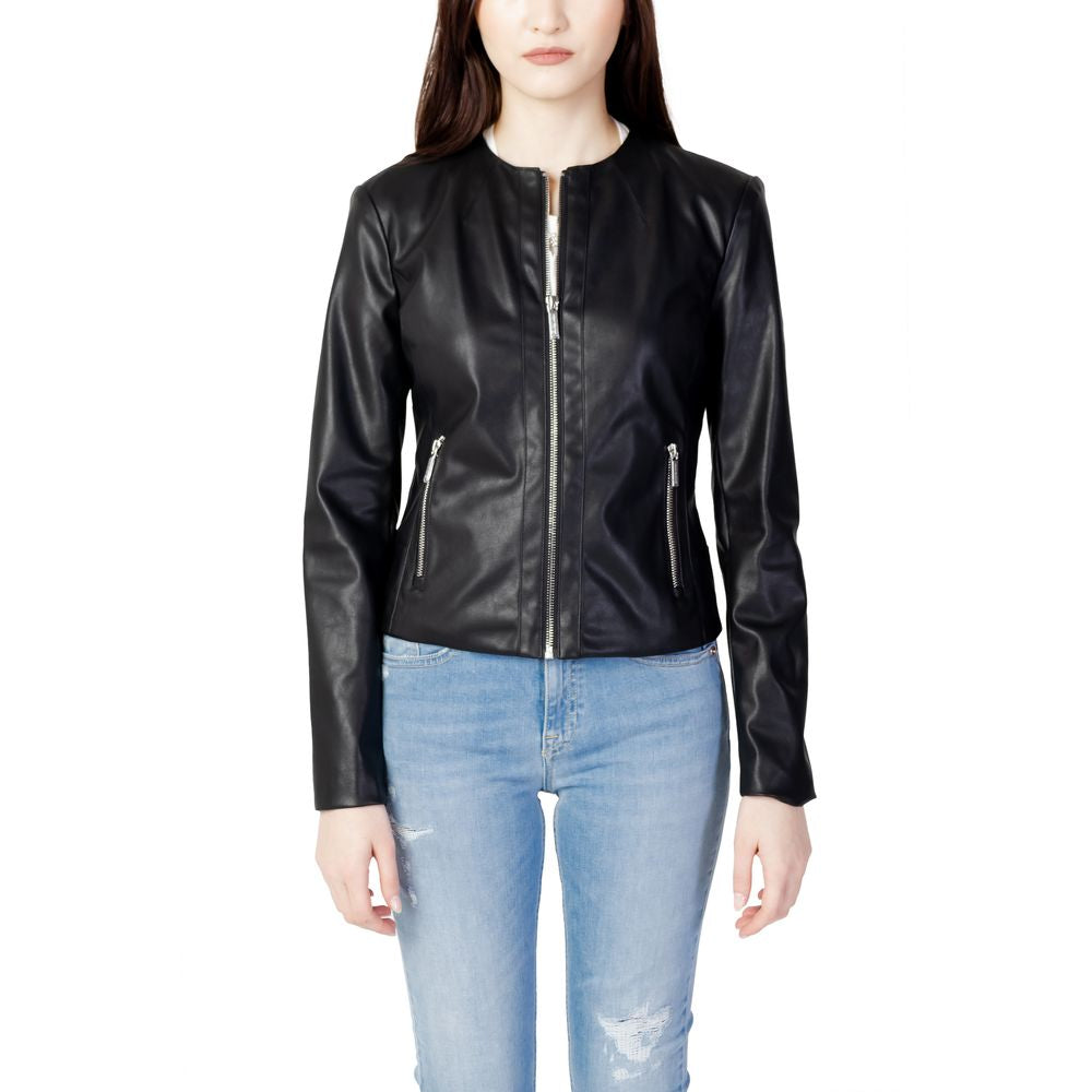 Armani Exchange Black Leather Jacket | Regal Royce