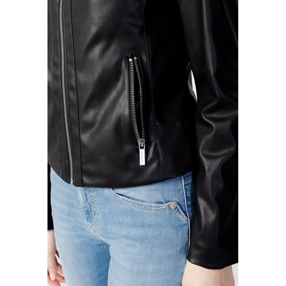 Armani Exchange Black Leather Jacket | Regal Royce