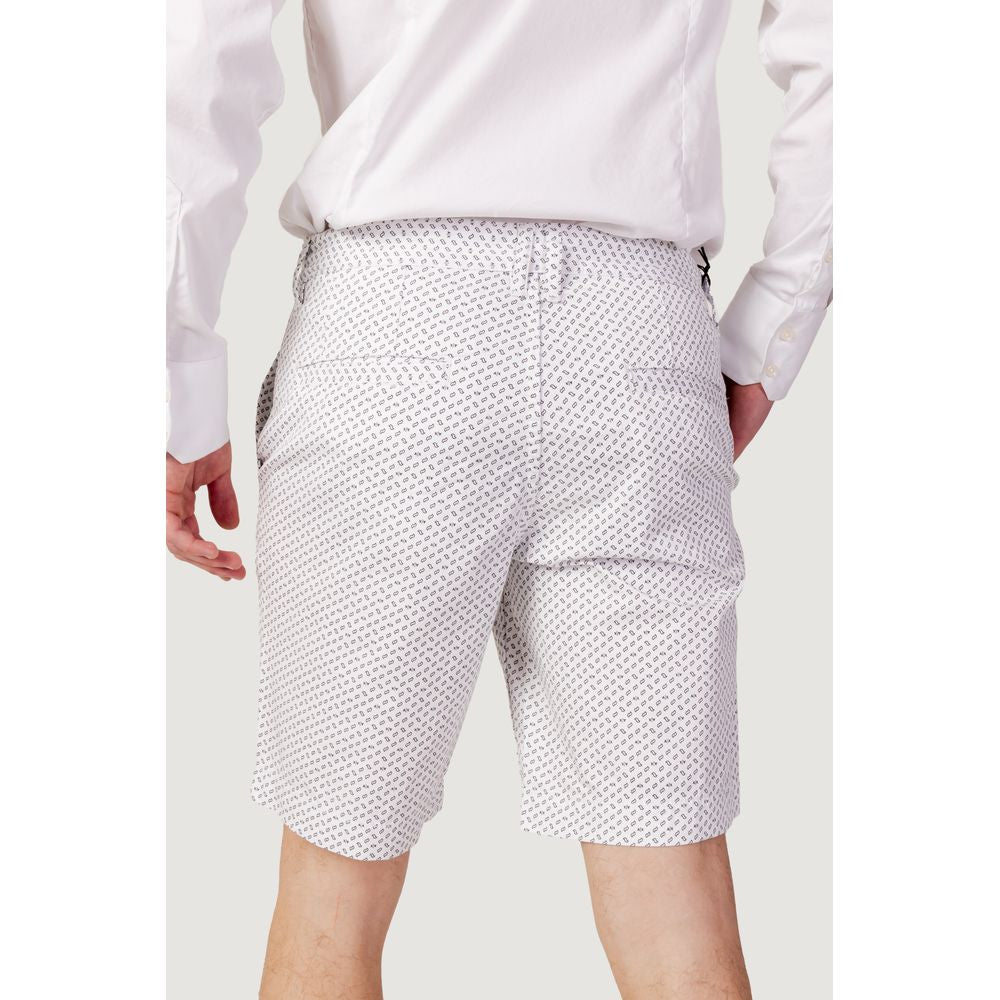Armani Exchange White Cotton Bermuda Shorts | Regal Royce