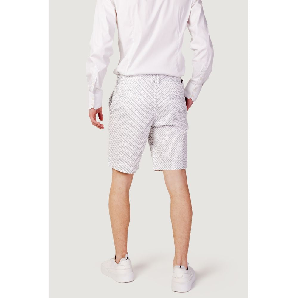 Armani Exchange White Cotton Bermuda Shorts | Regal Royce