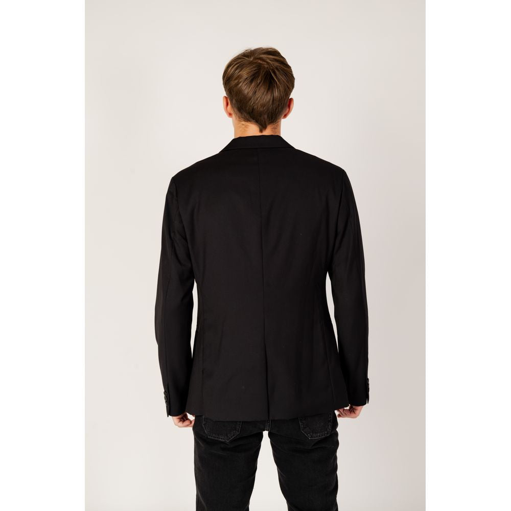 Armani Exchange Black Polyester Blazer | Regal Royce