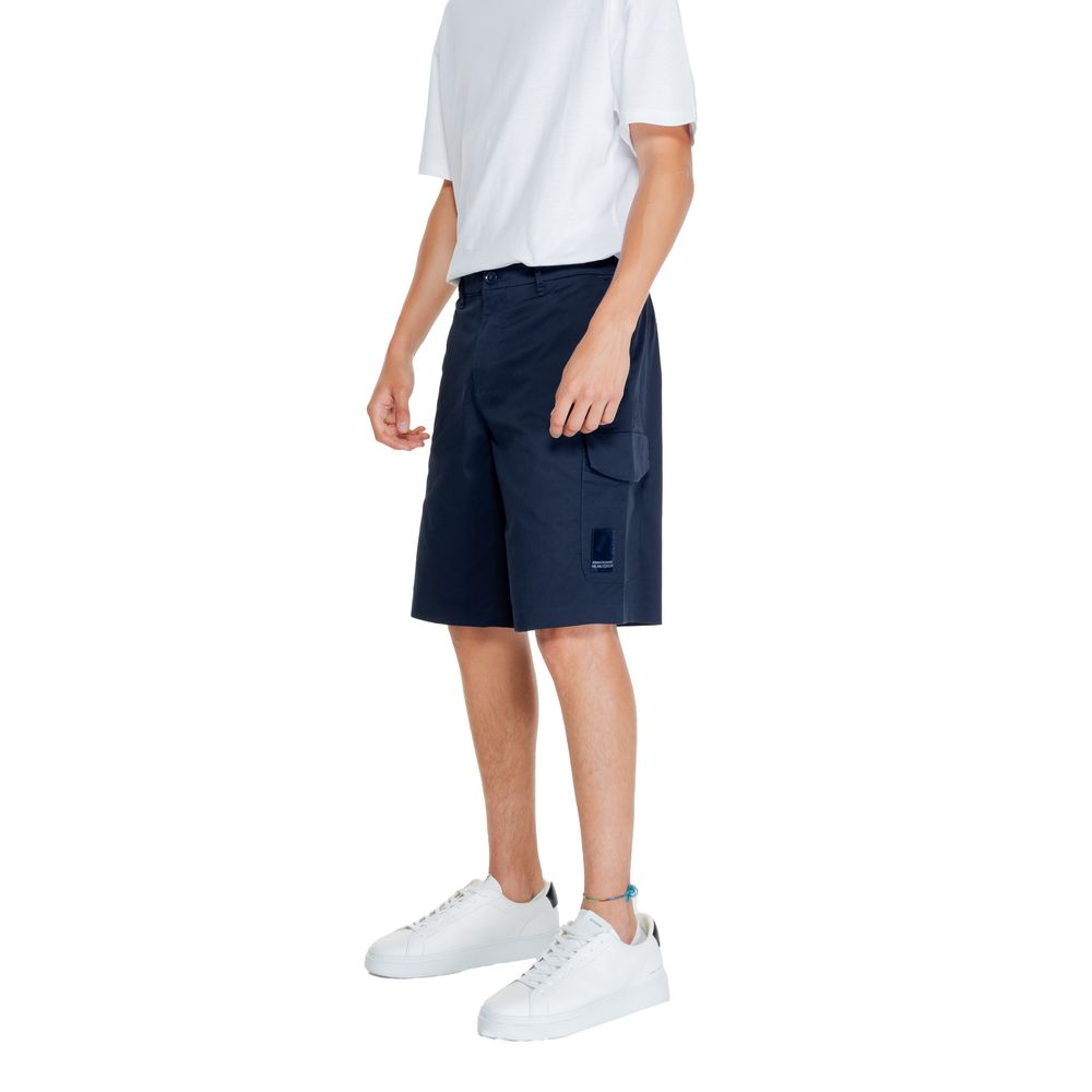 Armani Exchange Blue Cotton Bermuda Shorts | Regal Royce