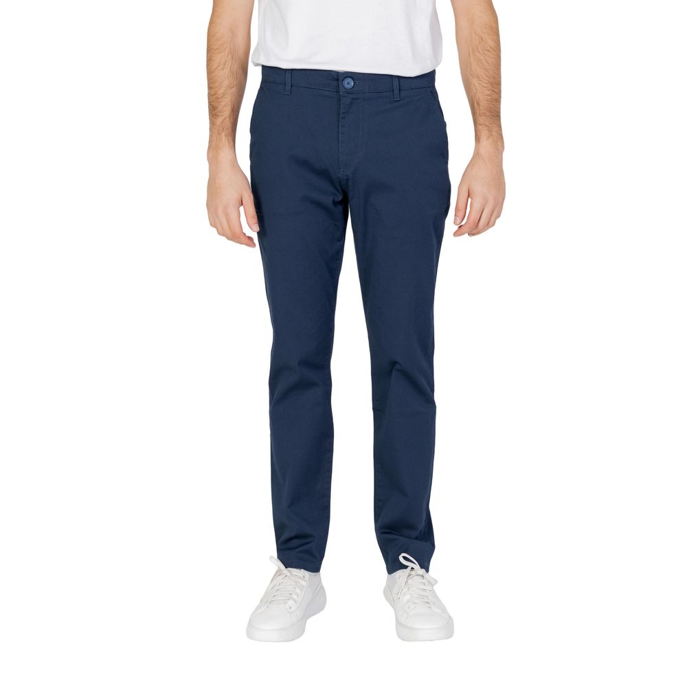 Armani Exchange Blue Cotton Casual Pants | Regal Royce