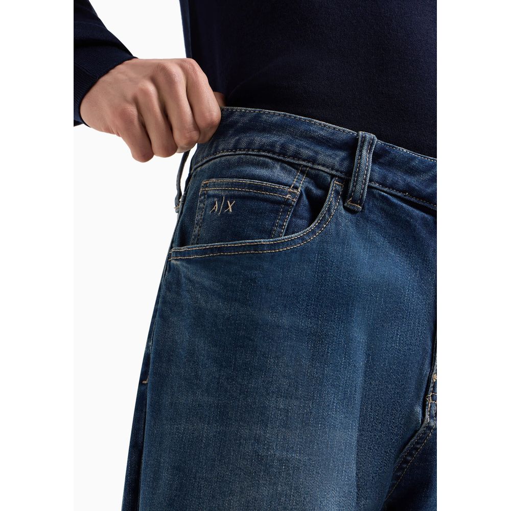 Armani Exchange Blue Cotton Skinny Jeans | Regal Royce