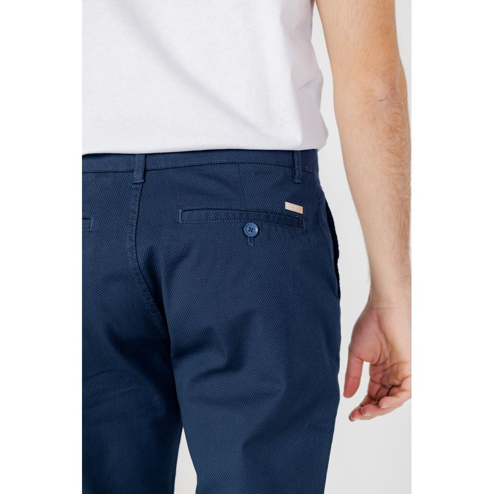 Armani Exchange Blue Cotton Casual Pants