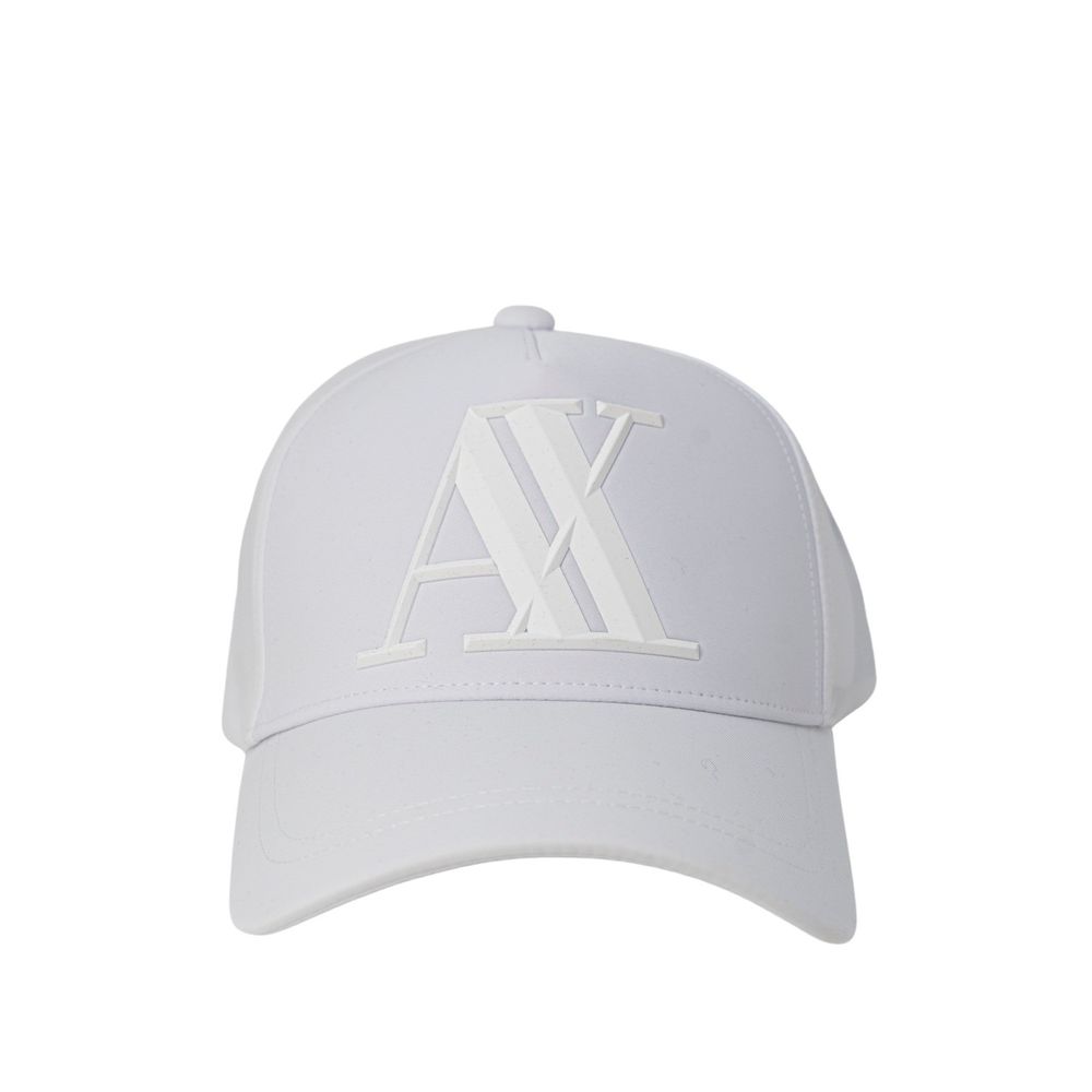 Armani Exchange White Cotton Cap (Baseball Hat) | Regal Royce