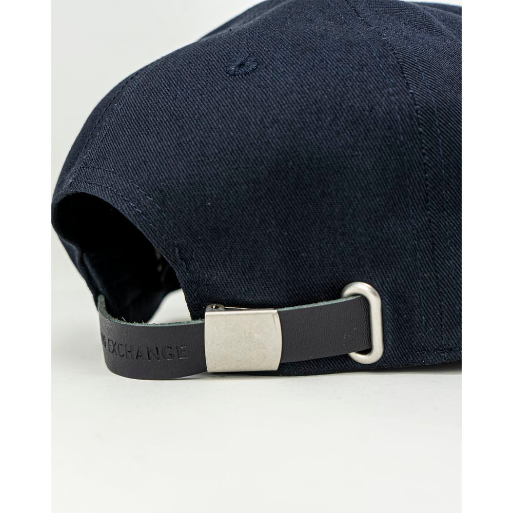 Armani Exchange Blue Cotton Cap (Baseball Hat) | Regal Royce