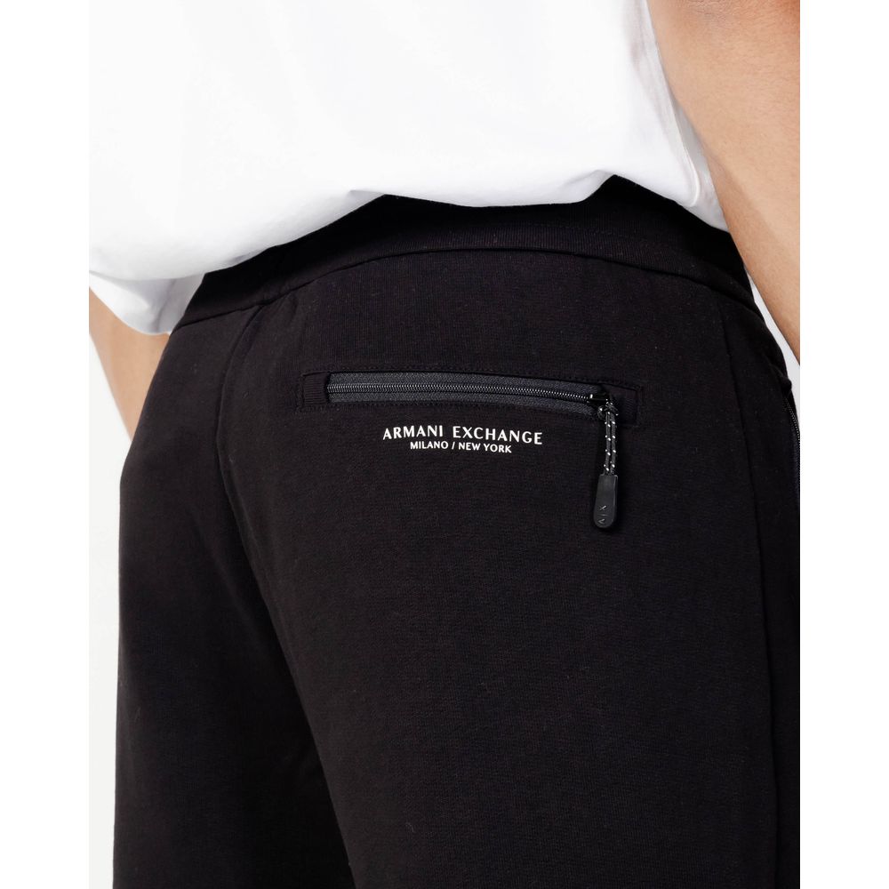 Armani Exchange Black Cotton Joggers (Workout Pants) | Regal Royce