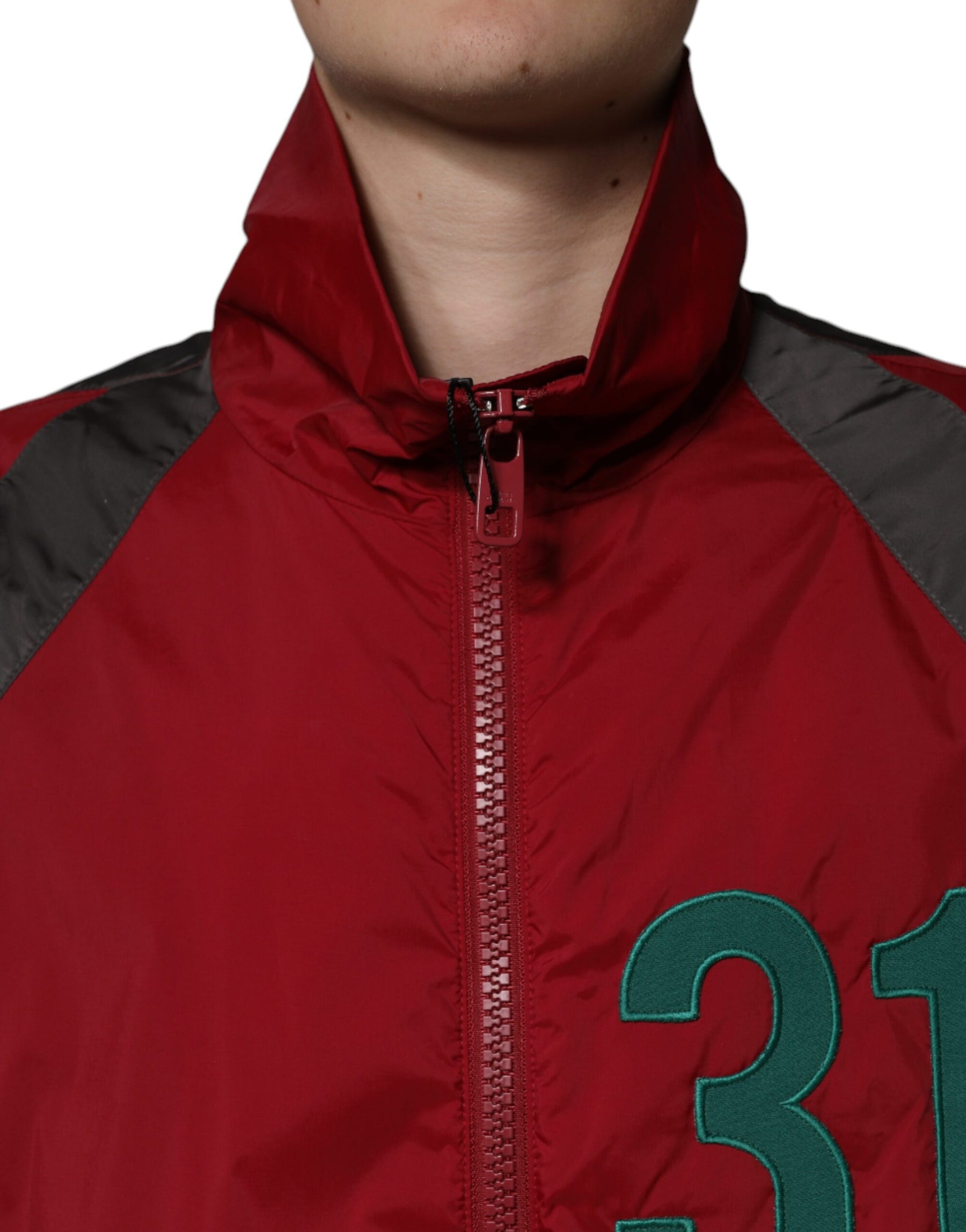 Dolce & Gabbana Multicolor Nylon Full Zip Windbreaker Jacket | Regal Royce