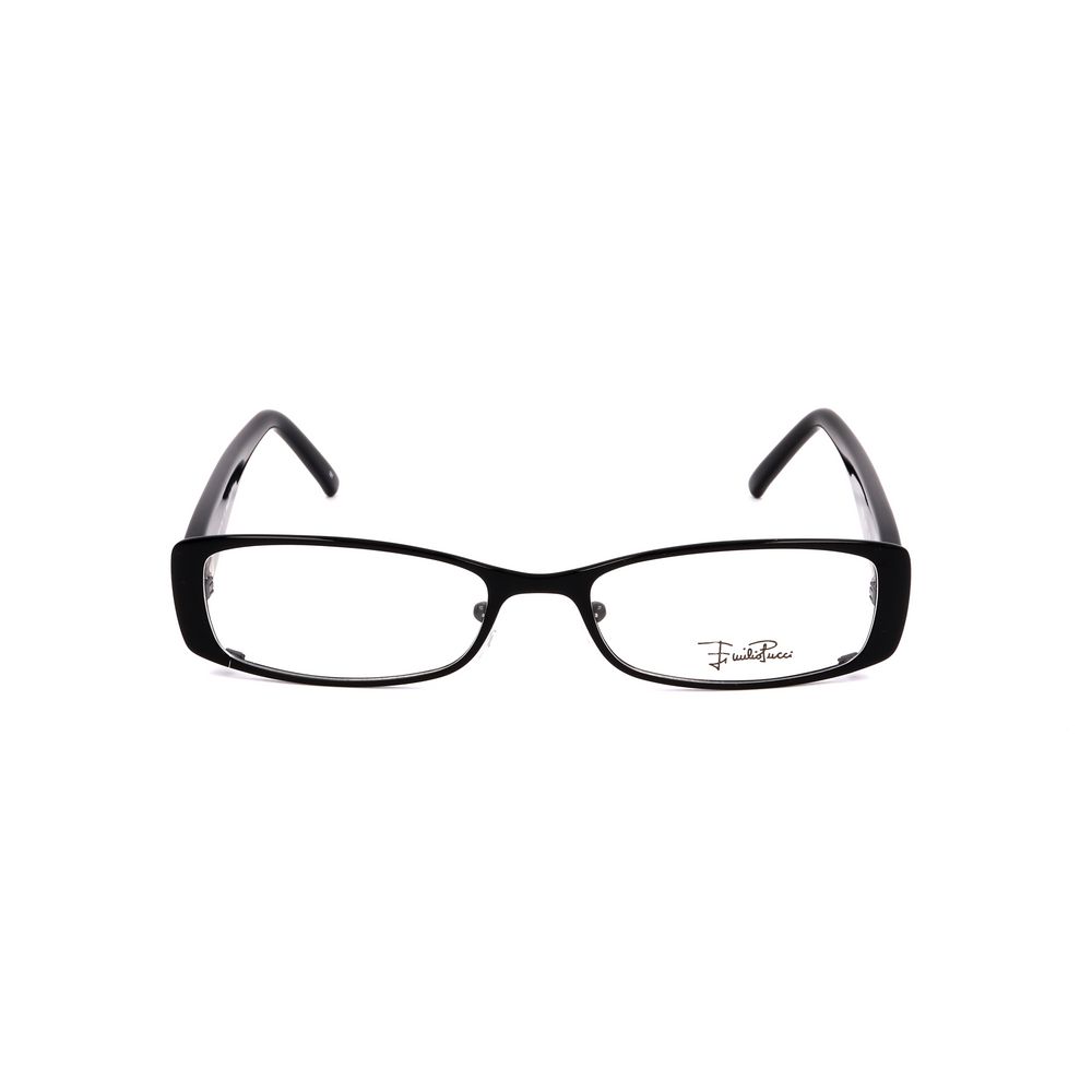 Emilio Pucci Black Metal Glasses (Frames) | Regal Royce
