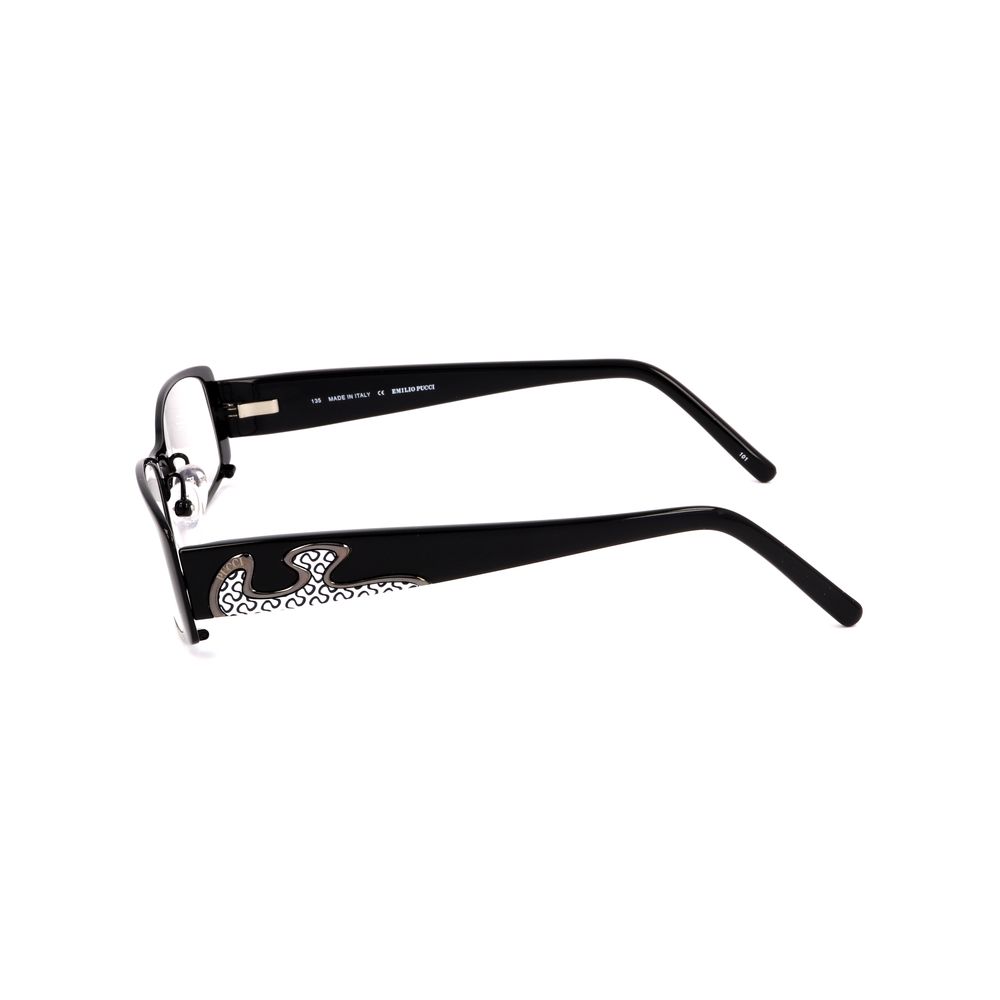 Emilio Pucci Black Metal Glasses (Frames) | Regal Royce