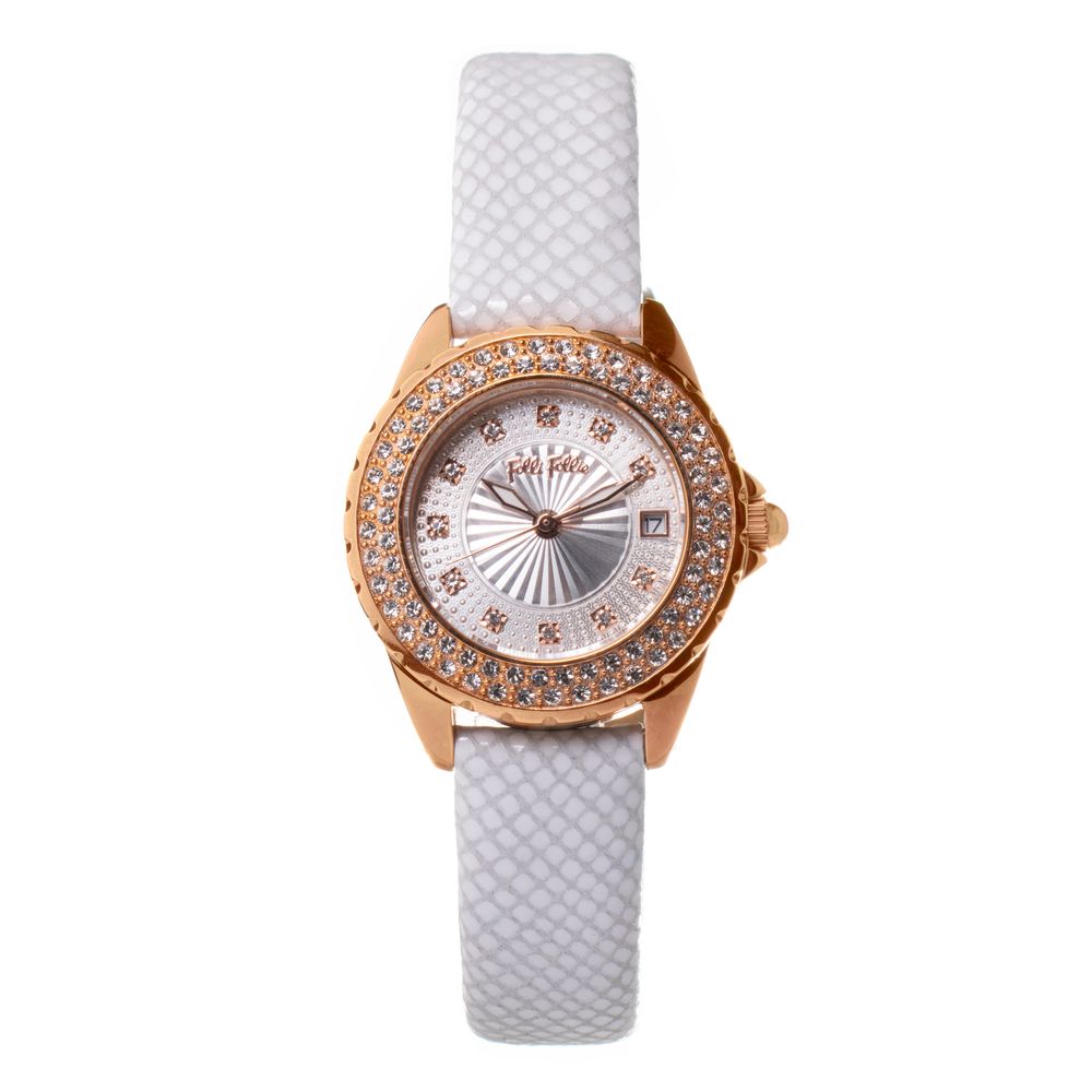 Folli Follie White Leather Dress Watch | Regal Royce