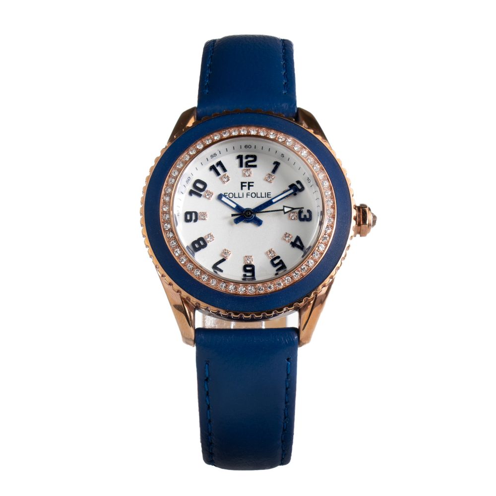 Folli Follie Blue Leather Dress Watch | Regal Royce
