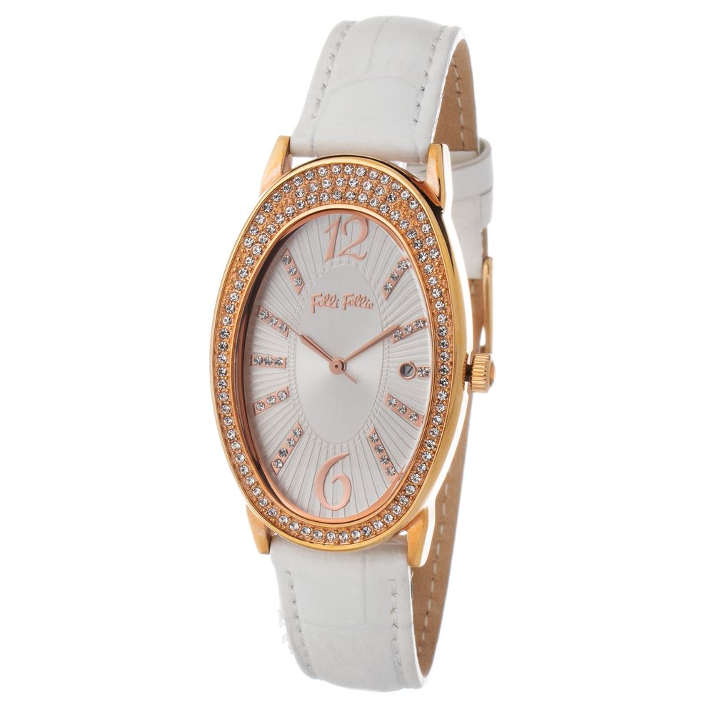Folli Follie White Leather Dress Watch | Regal Royce
