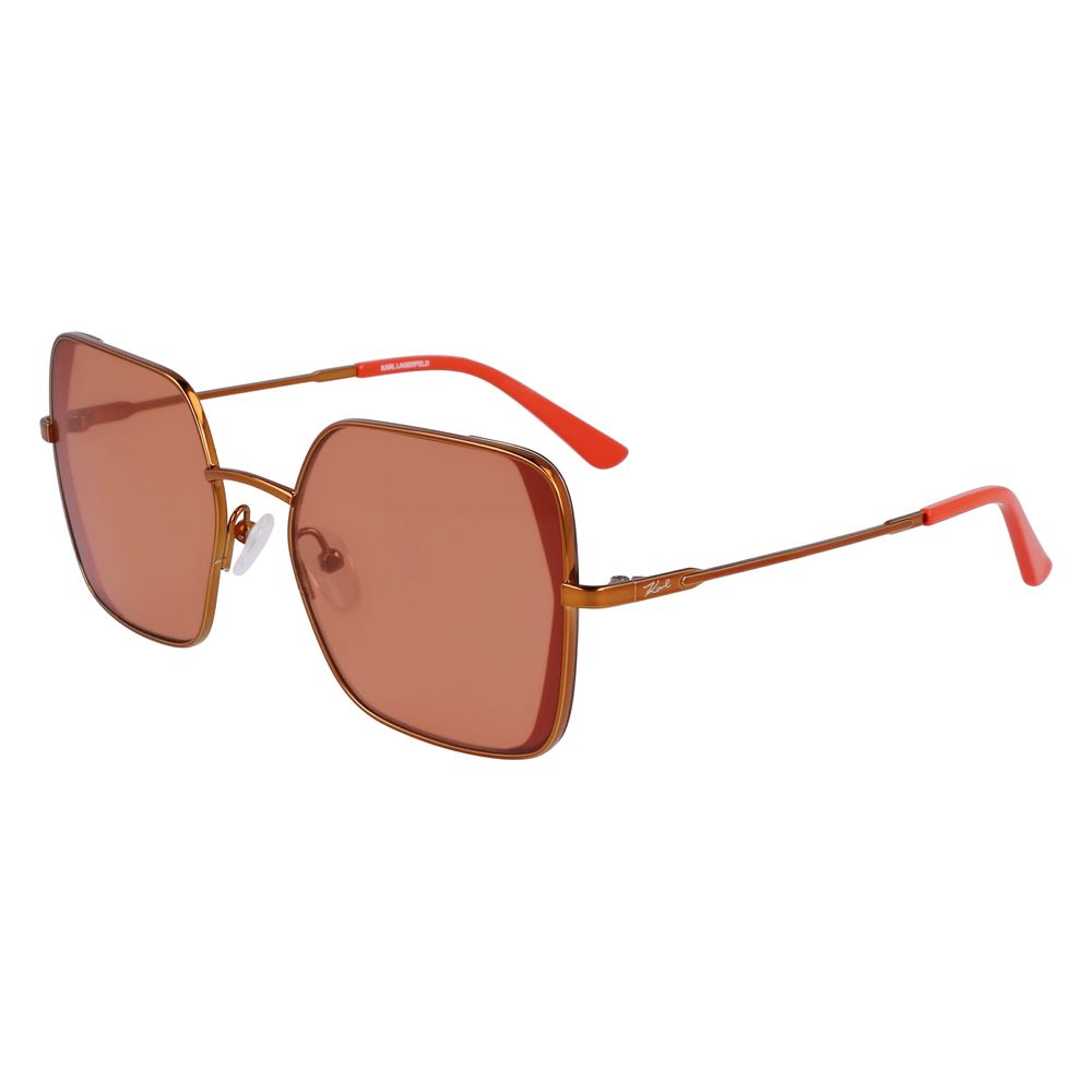 Karl Lagerfeld Orange Metal Sunglasses | Regal Royce