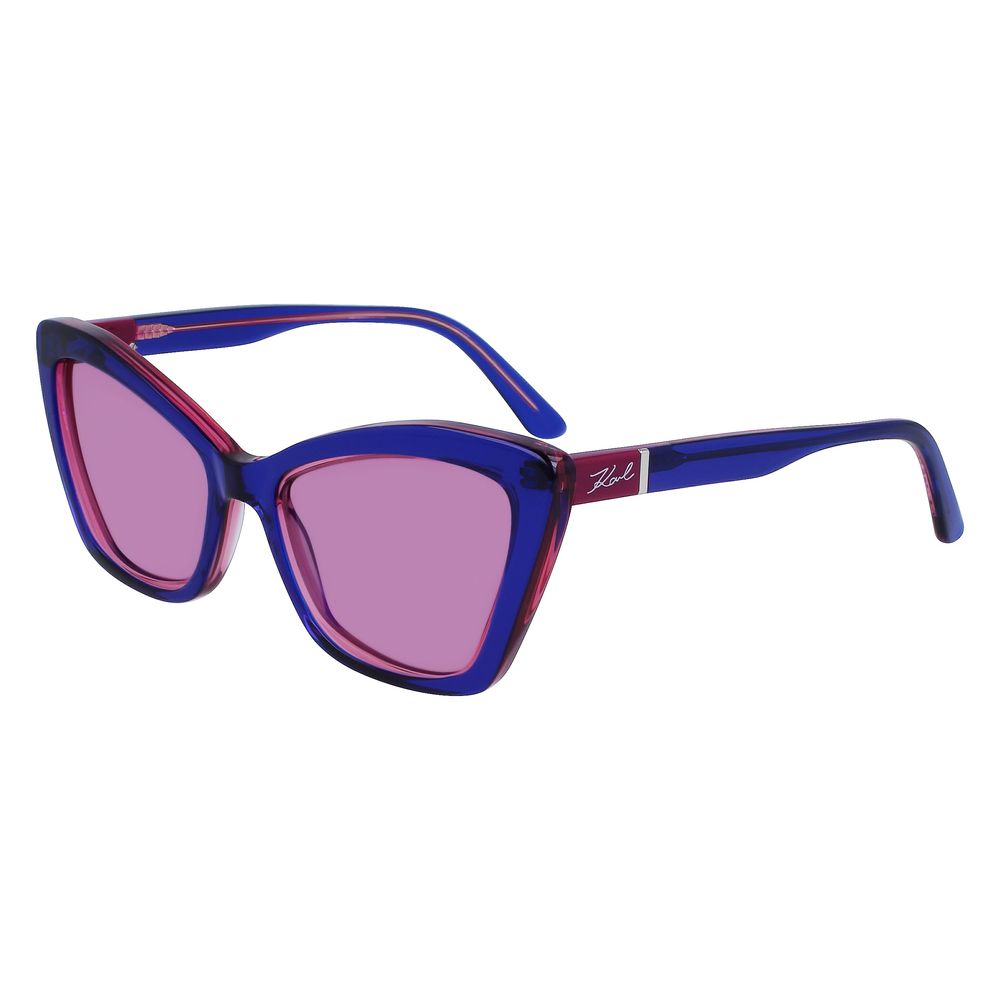 Karl Lagerfeld Blue Acetate Sunglasses | Regal Royce