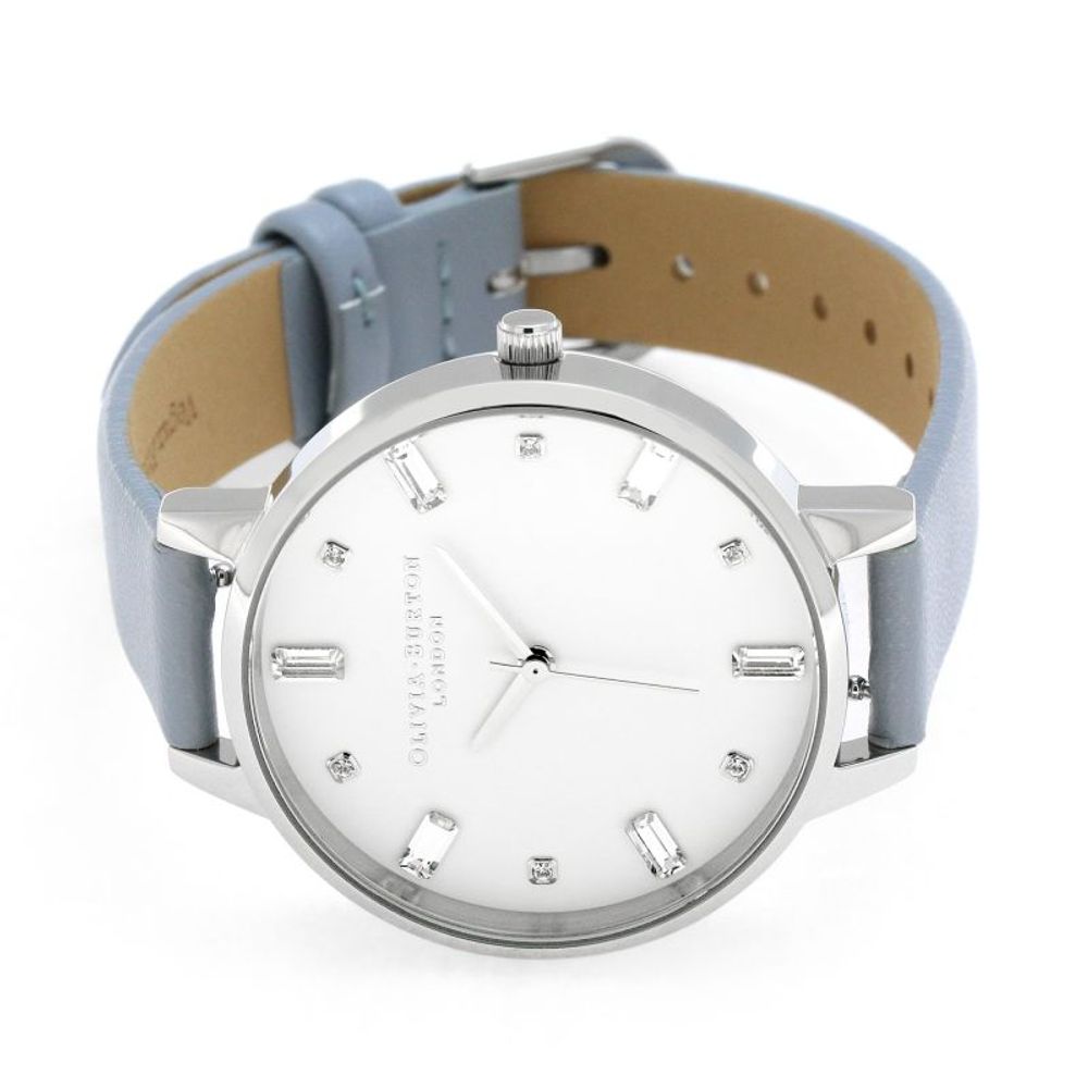 Olivia Burton Blue Artificial Leather Dress Watch | Regal Royce