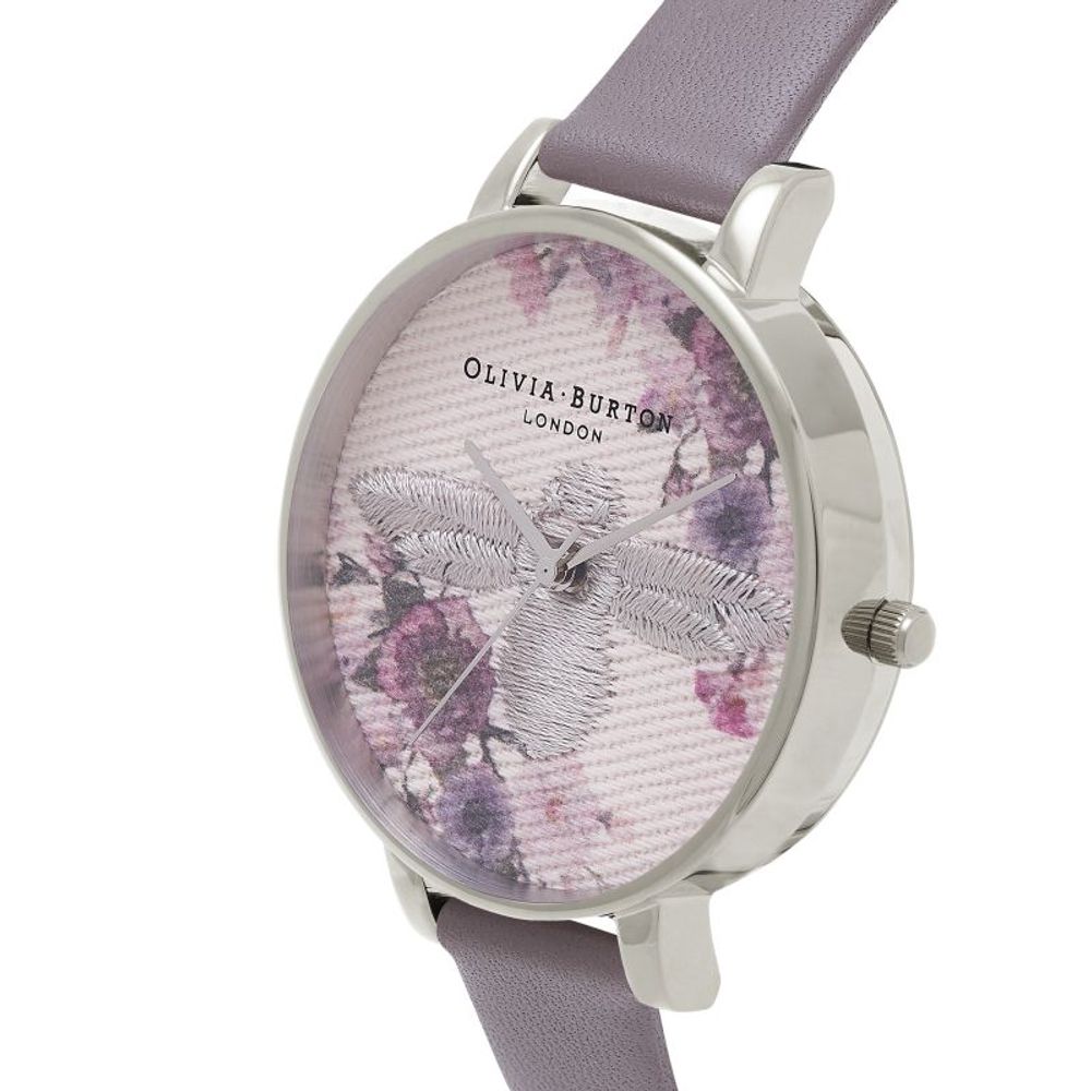 Olivia Burton Gray Artificial Leather Dress Watch | Regal Royce