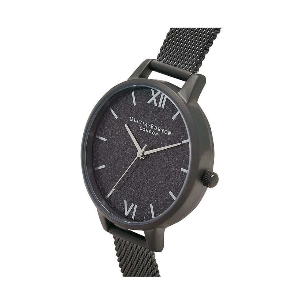 Olivia Burton Black Stainless Steel Dress Watch | Regal Royce
