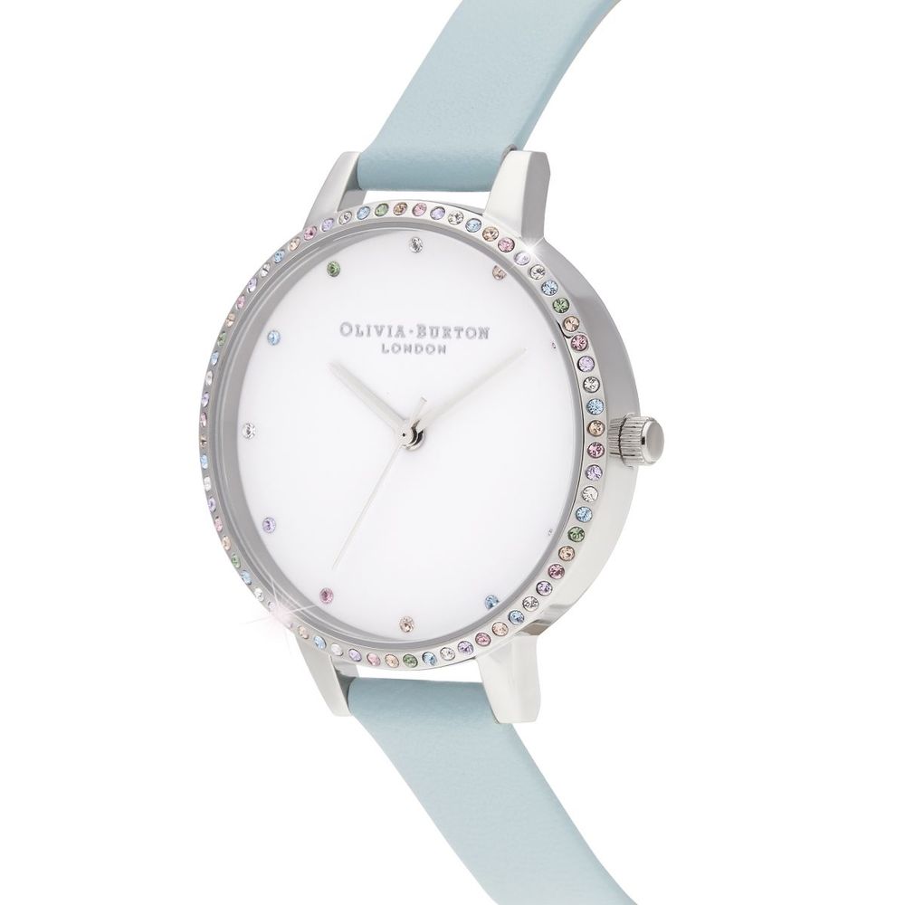 Olivia Burton Blue Artificial Leather Dress Watch | Regal Royce