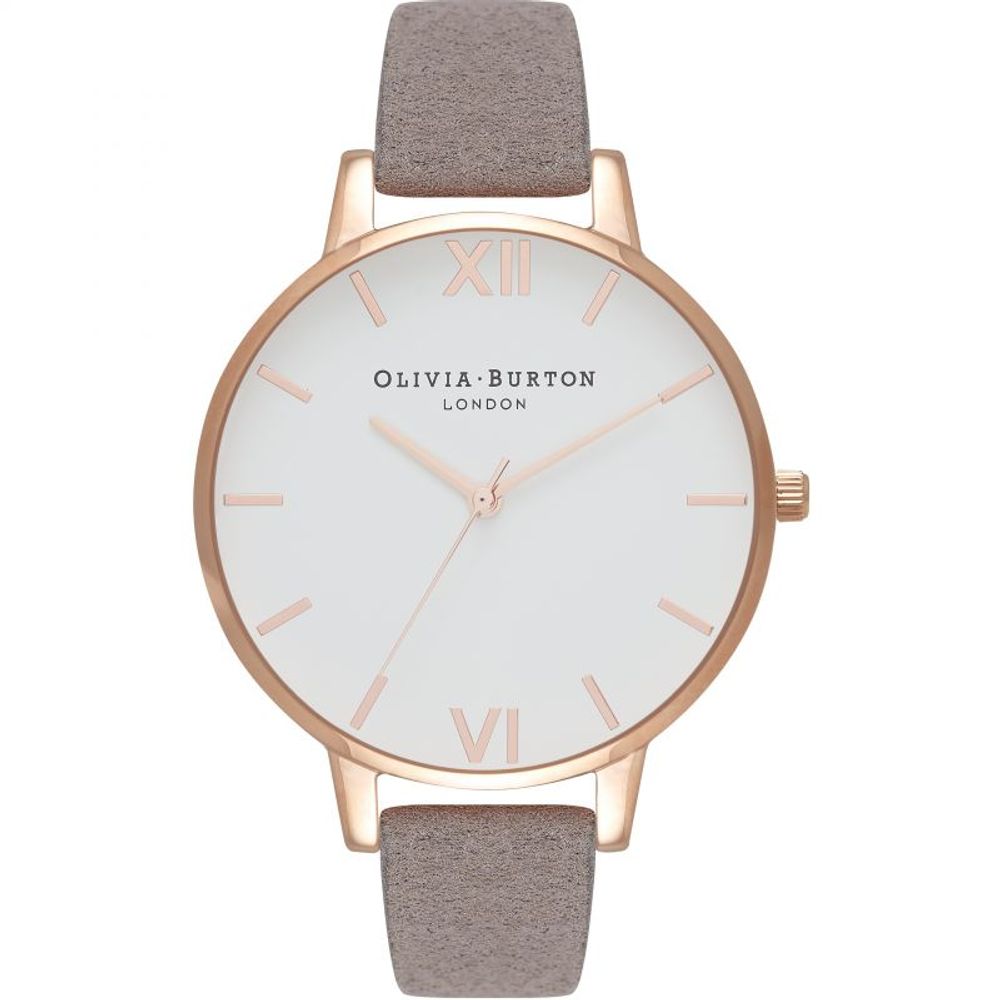 Olivia Burton Gray Artificial Leather Dress Watch | Regal Royce