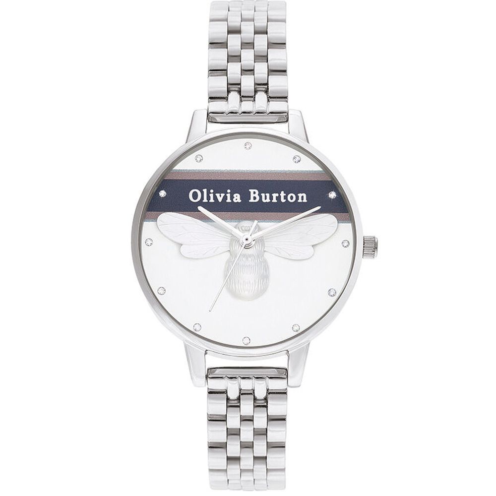 Olivia Burton Silver Stainless Steel Dress Watch | Regal Royce