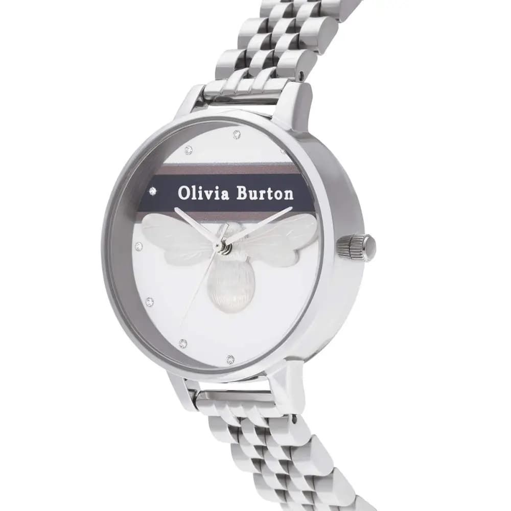 Olivia Burton Silver Stainless Steel Dress Watch | Regal Royce