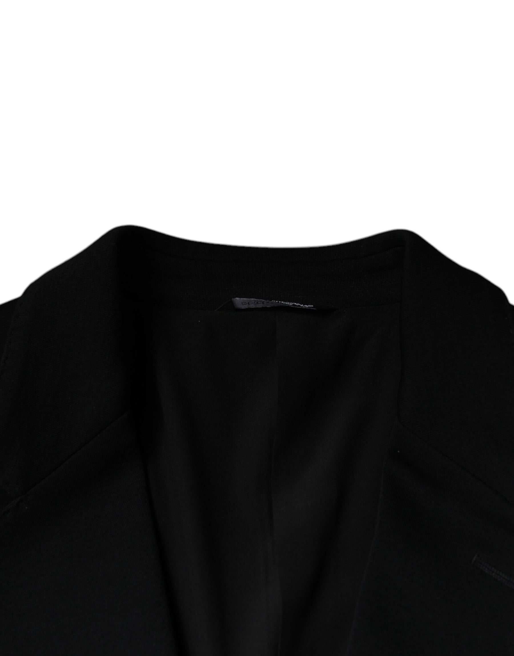 Dolce & Gabbana Black Wool Single Breasted Formal Blazer | Regal Royce