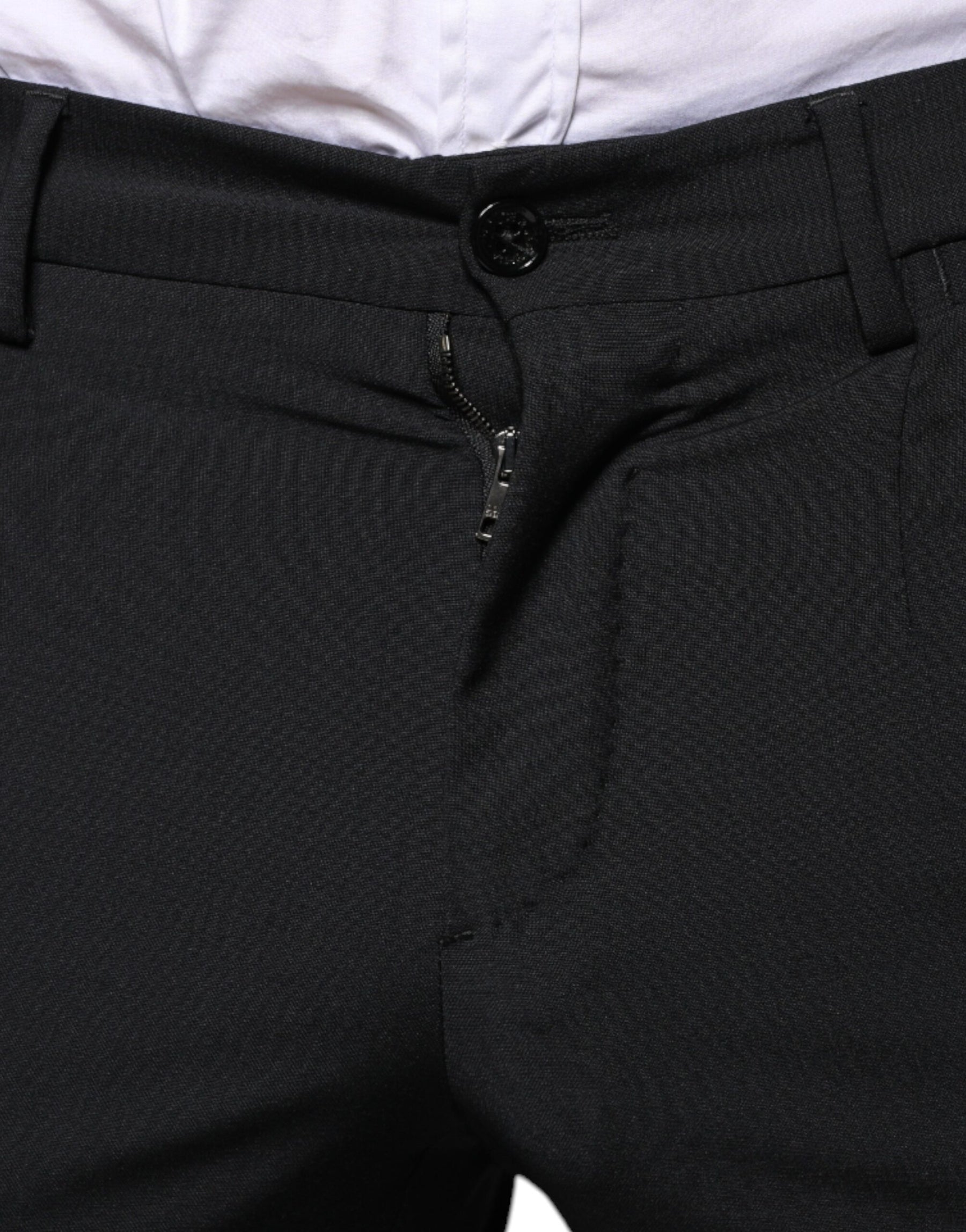 Dolce & Gabbana Black Wool 3 Piece Slim Fit Formal Men Suit | Regal Royce