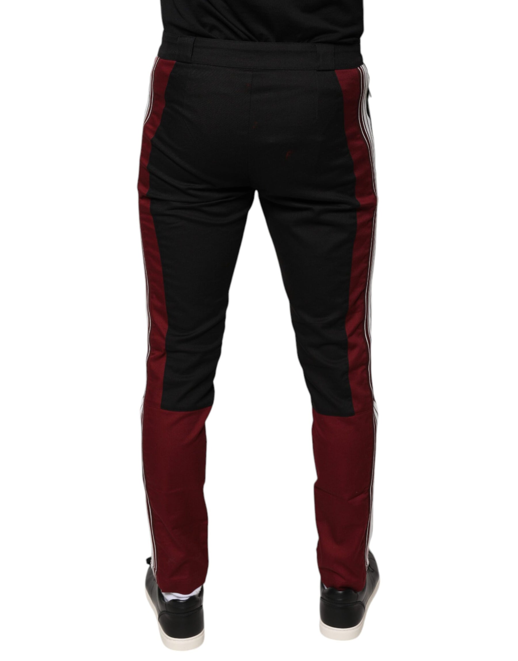 Dolce & Gabbana Multicolor Stripe Skinny Cotton Pants | Regal Royce