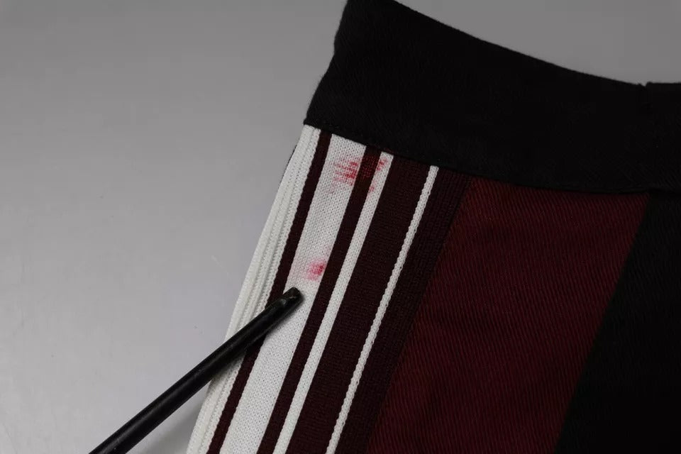 Dolce & Gabbana Multicolor Stripe Skinny Cotton Pants | Regal Royce