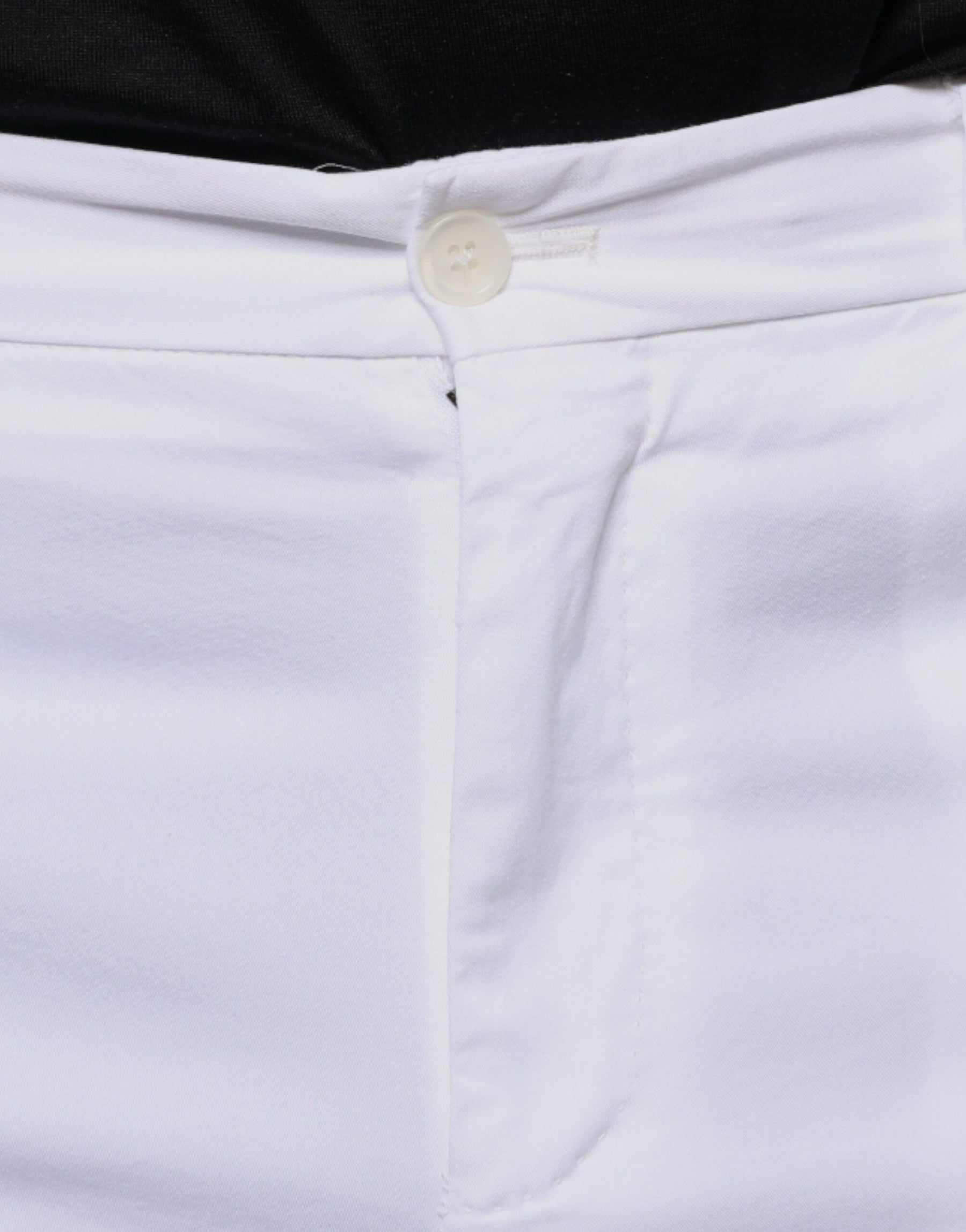 Dolce & Gabbana White Cotton Skinny Dress Pants | Regal Royce