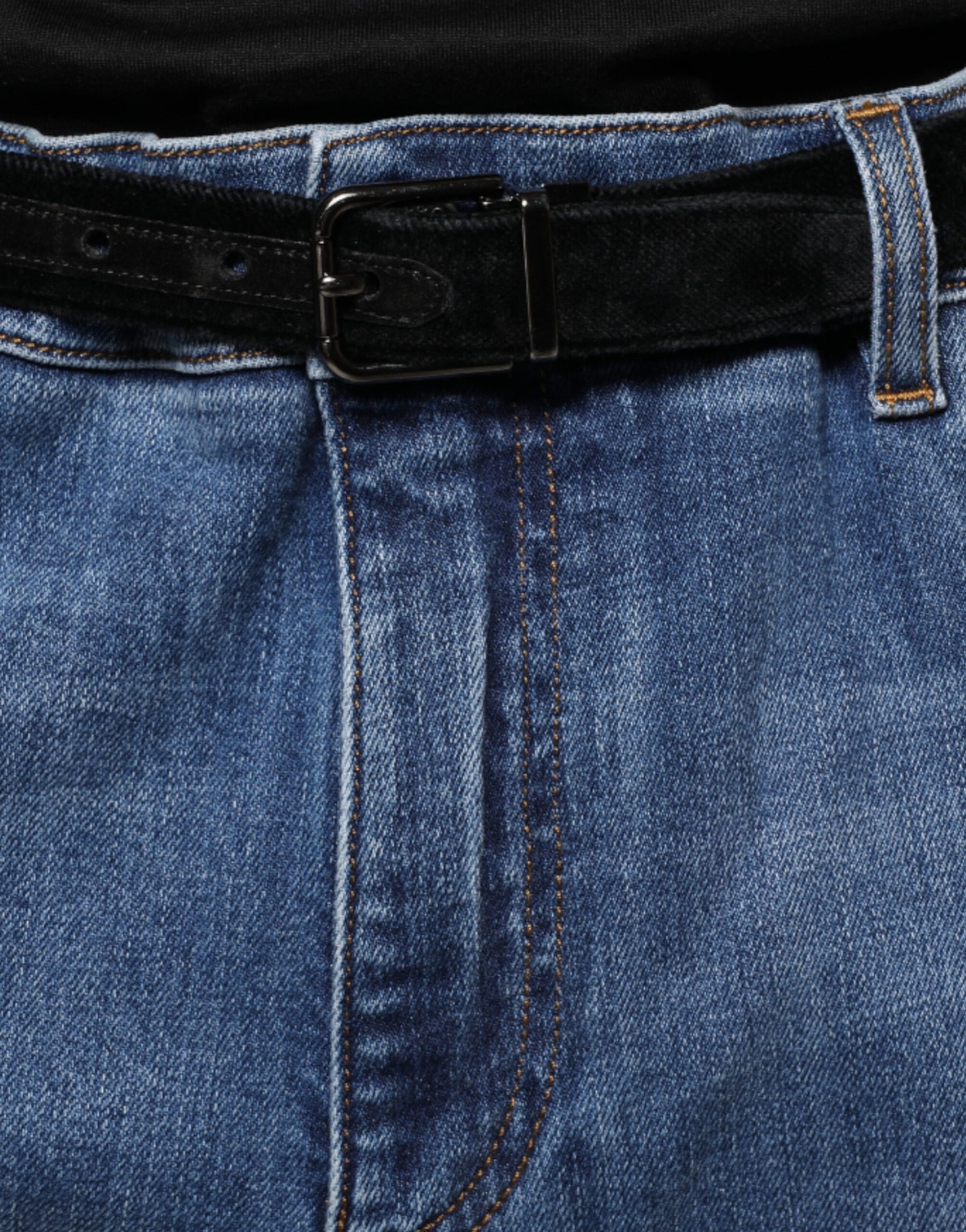 Dolce & Gabbana Blue Washed Cotton Stretch Men Denim Jeans | Regal Royce