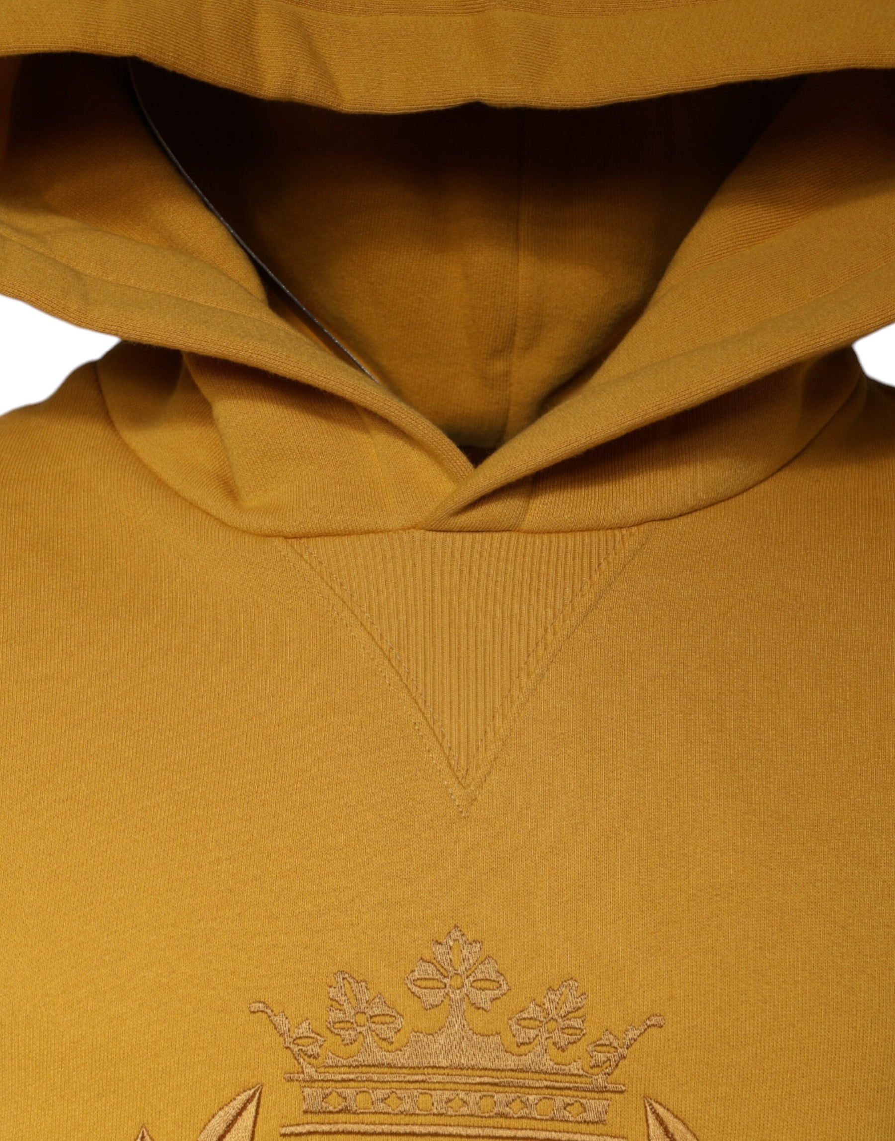 Dolce & Gabbana Mustard DG Hooded Men Sweatshirt Sweater | Regal Royce