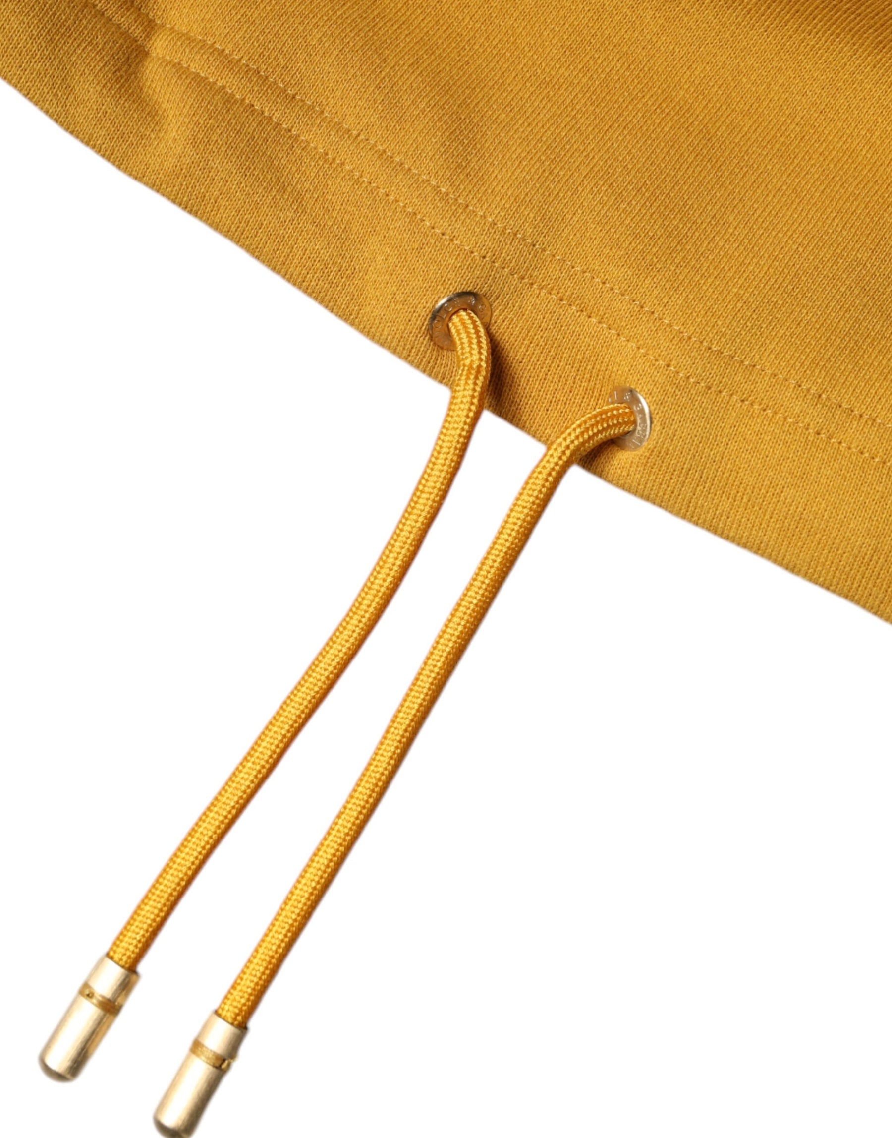 Dolce & Gabbana Mustard DG Hooded Men Sweatshirt Sweater | Regal Royce