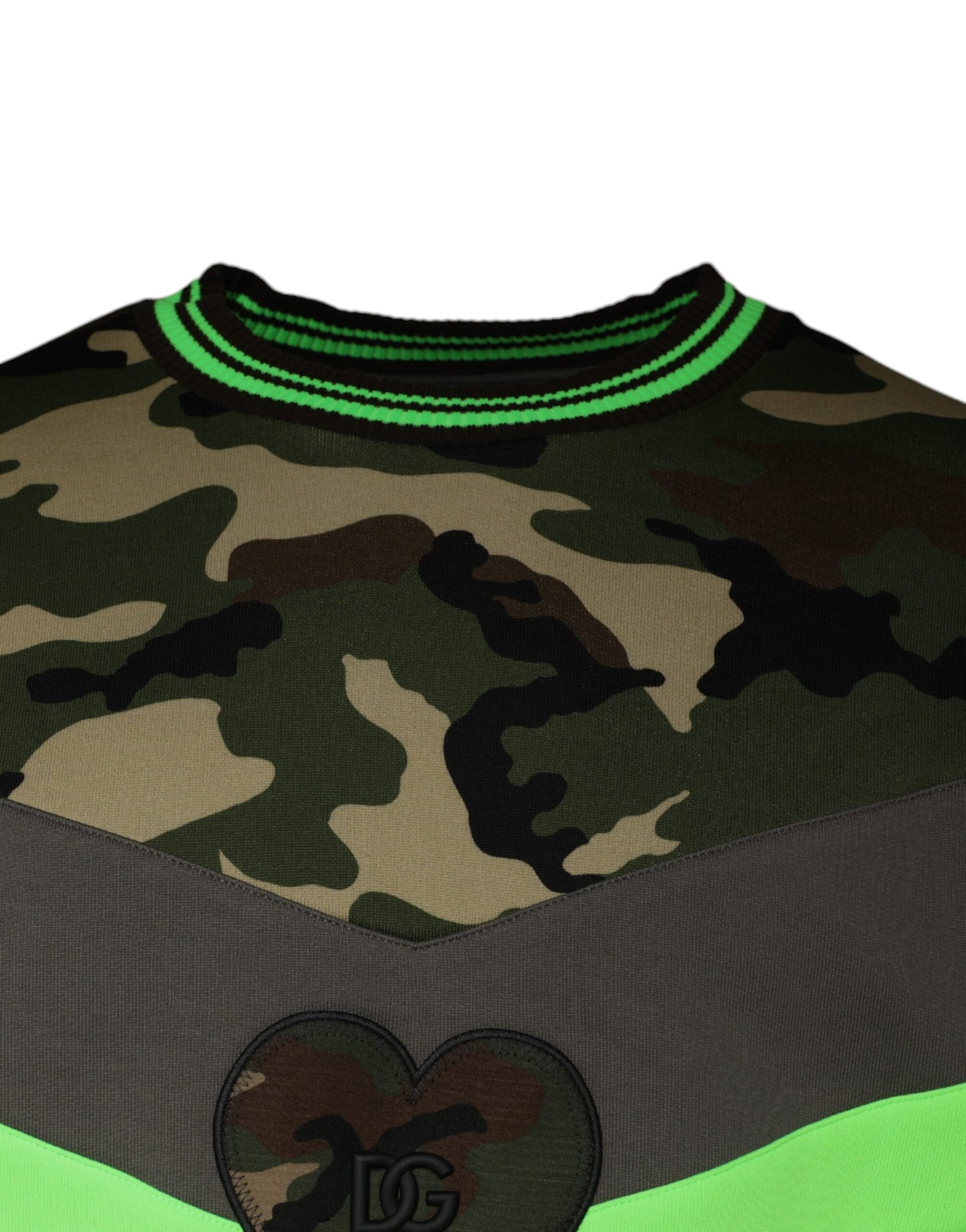 Dolce & Gabbana Multicolor Camouflage Sweatshirt Sweater | Regal Royce