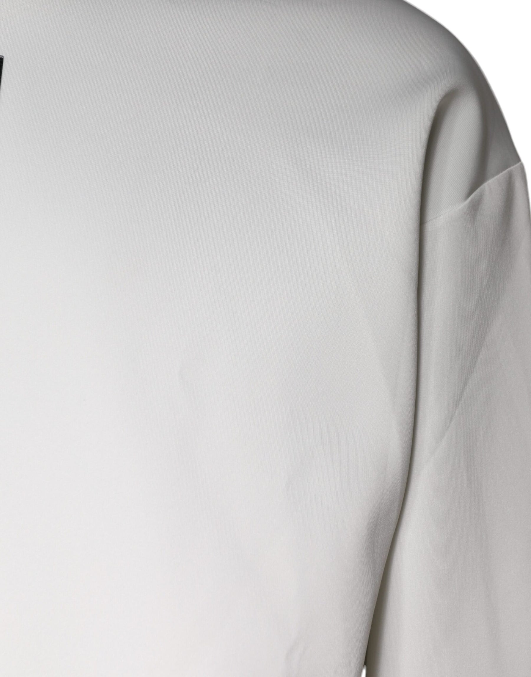 Dolce & Gabbana White D&G Logo Hooded Men Sweatshirt Sweater | Regal Royce