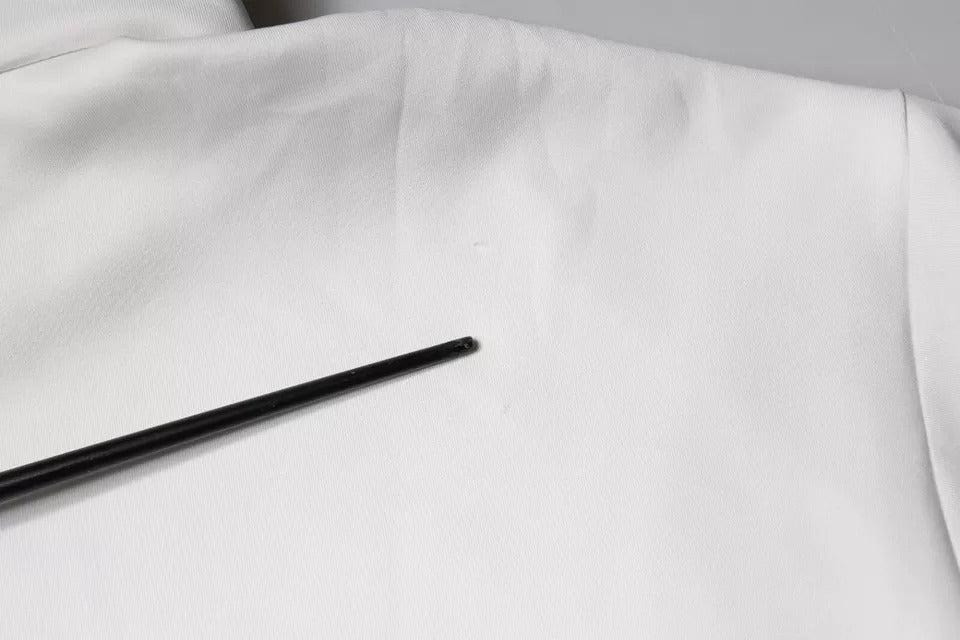 Dolce & Gabbana White D&G Logo Hooded Men Sweatshirt Sweater | Regal Royce