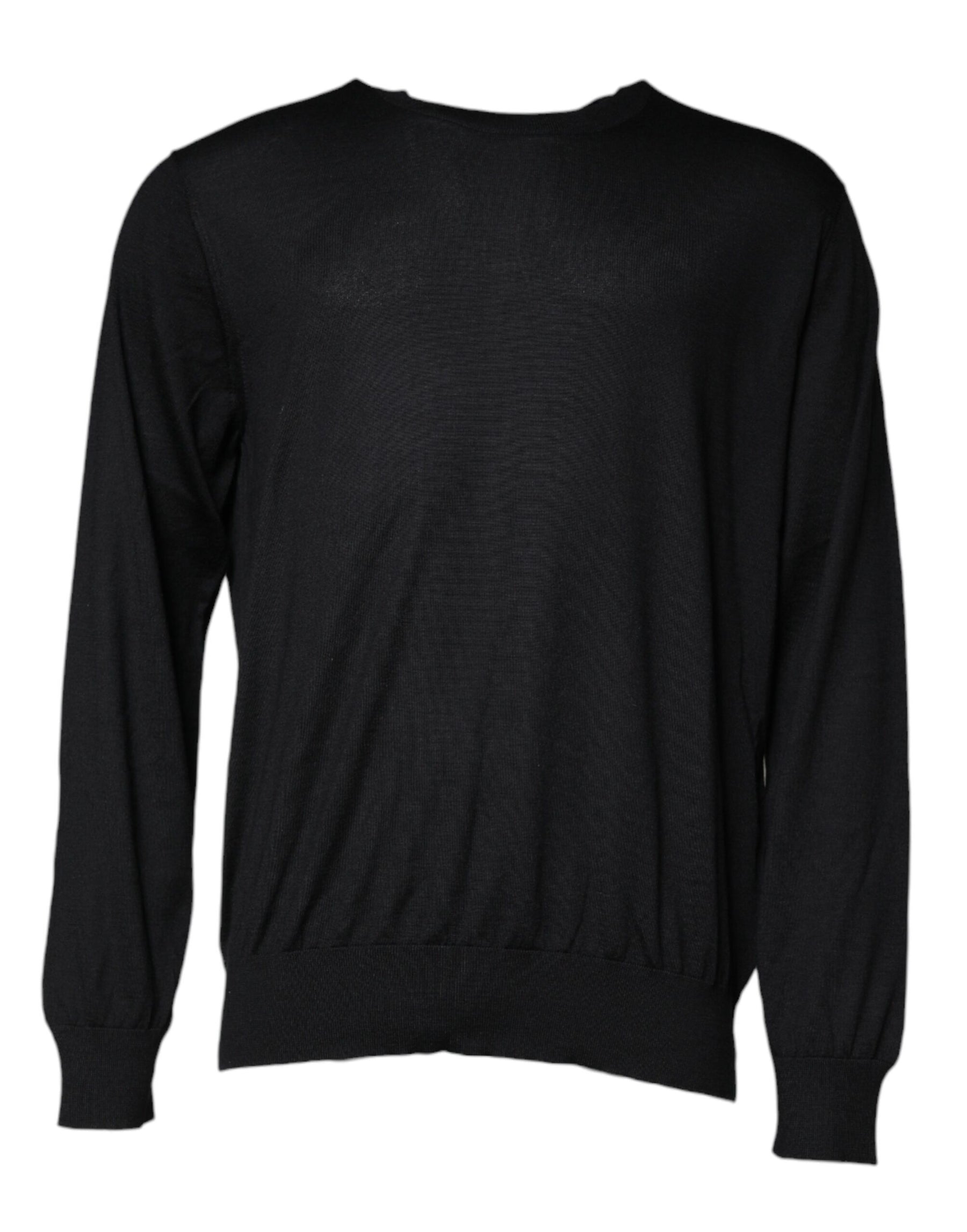 Dolce & Gabbana Black Cashmere Crew Neck Pullover Sweater | Regal Royce