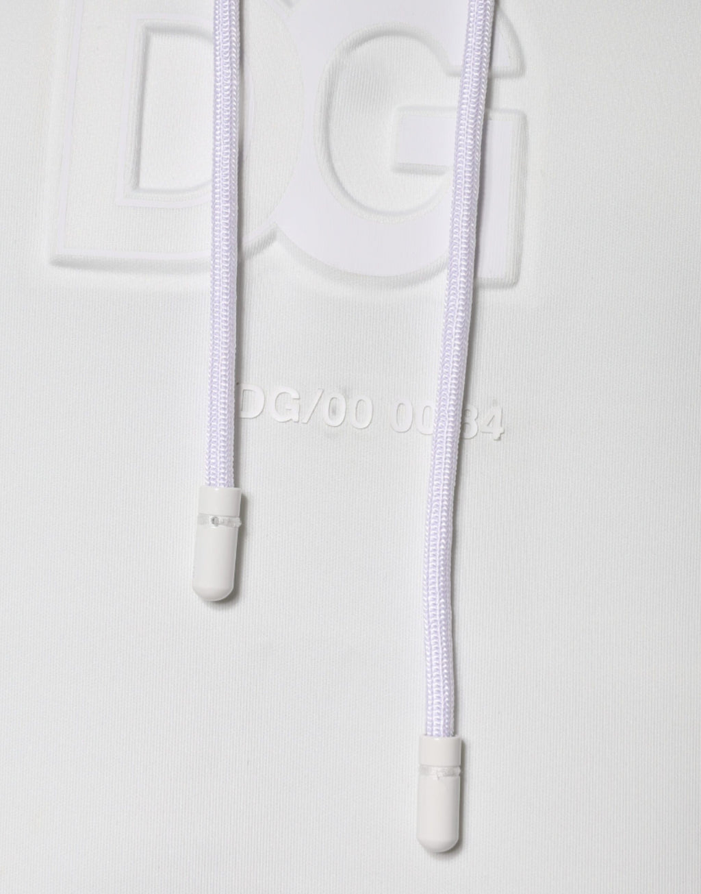 Dolce & Gabbana White DG Logo Hooded Men Sweatshirt Sweater