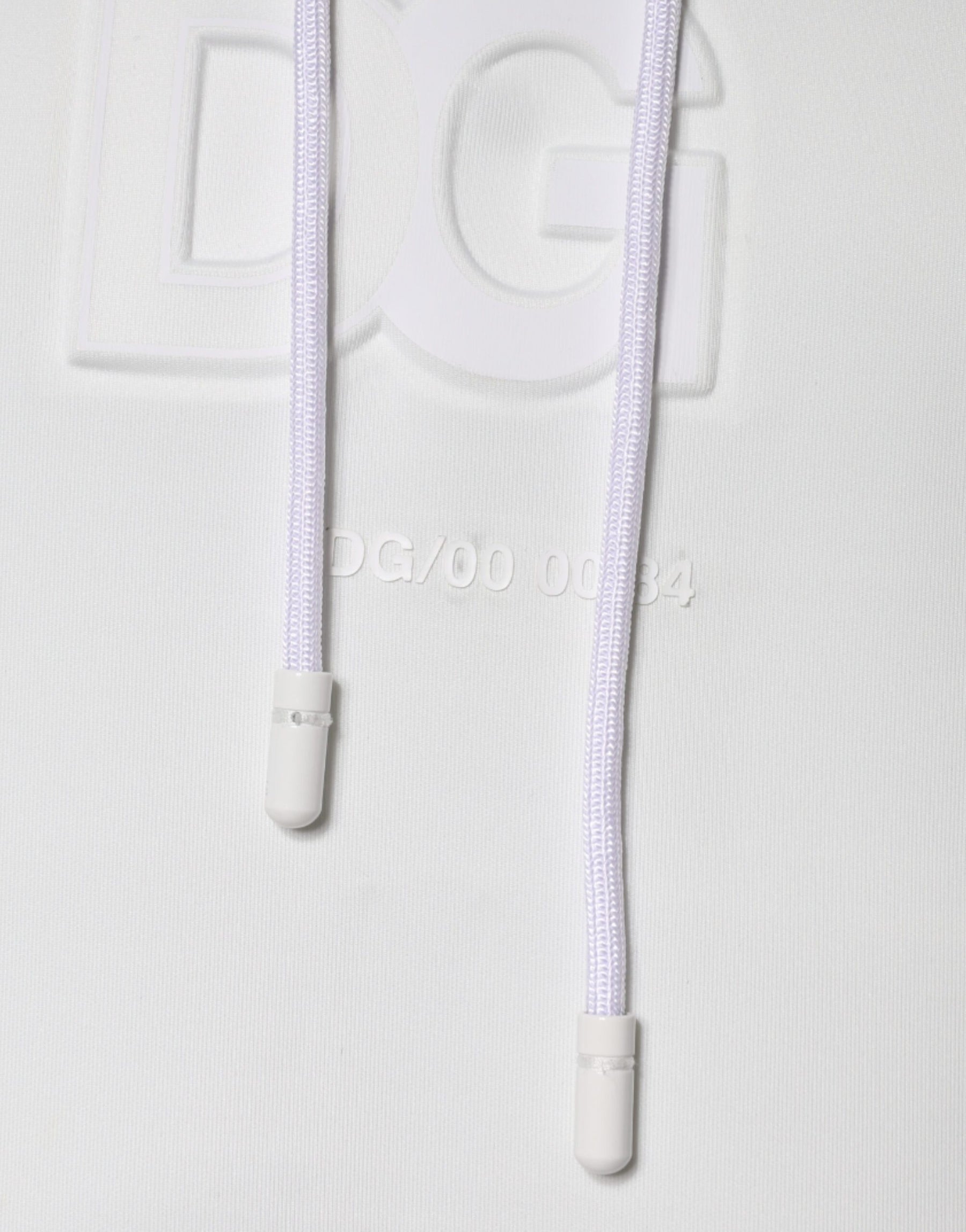 Dolce & Gabbana White DG Logo Hooded Men Sweatshirt Sweater | Regal Royce